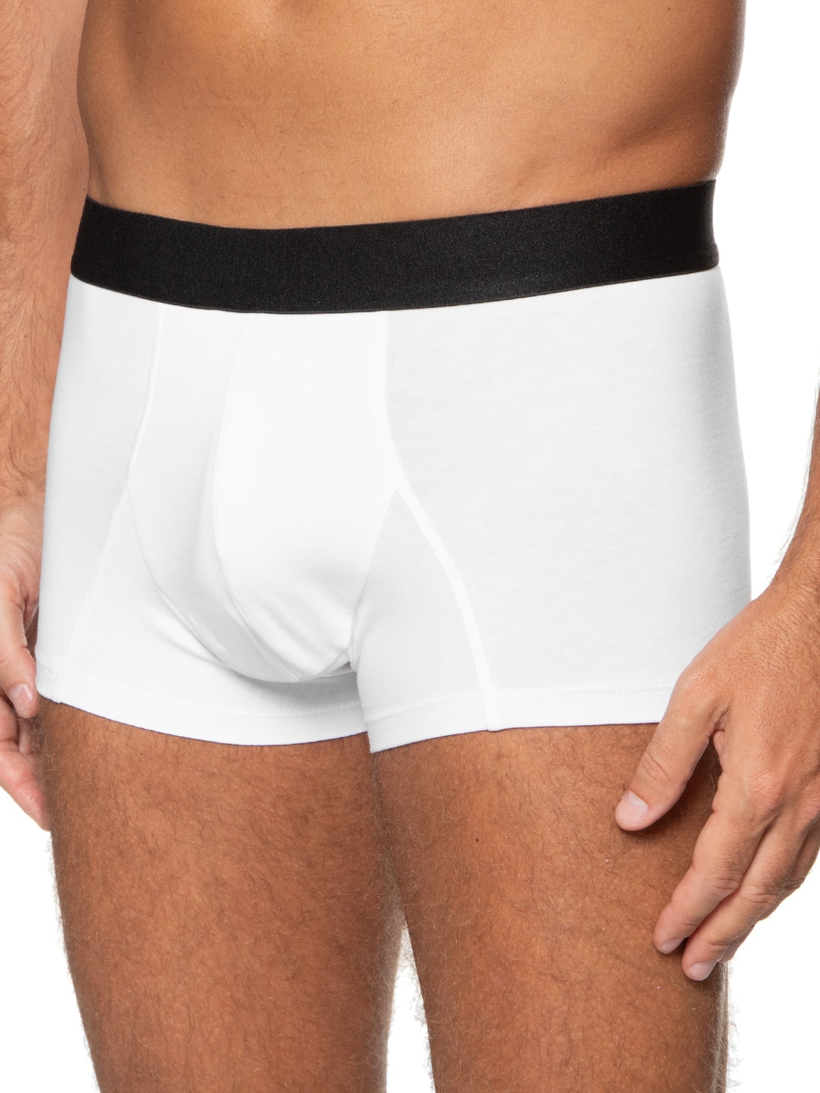 Kit De Cueca Trunk Elástico Pima 3 Peças Branco '2 Essential
