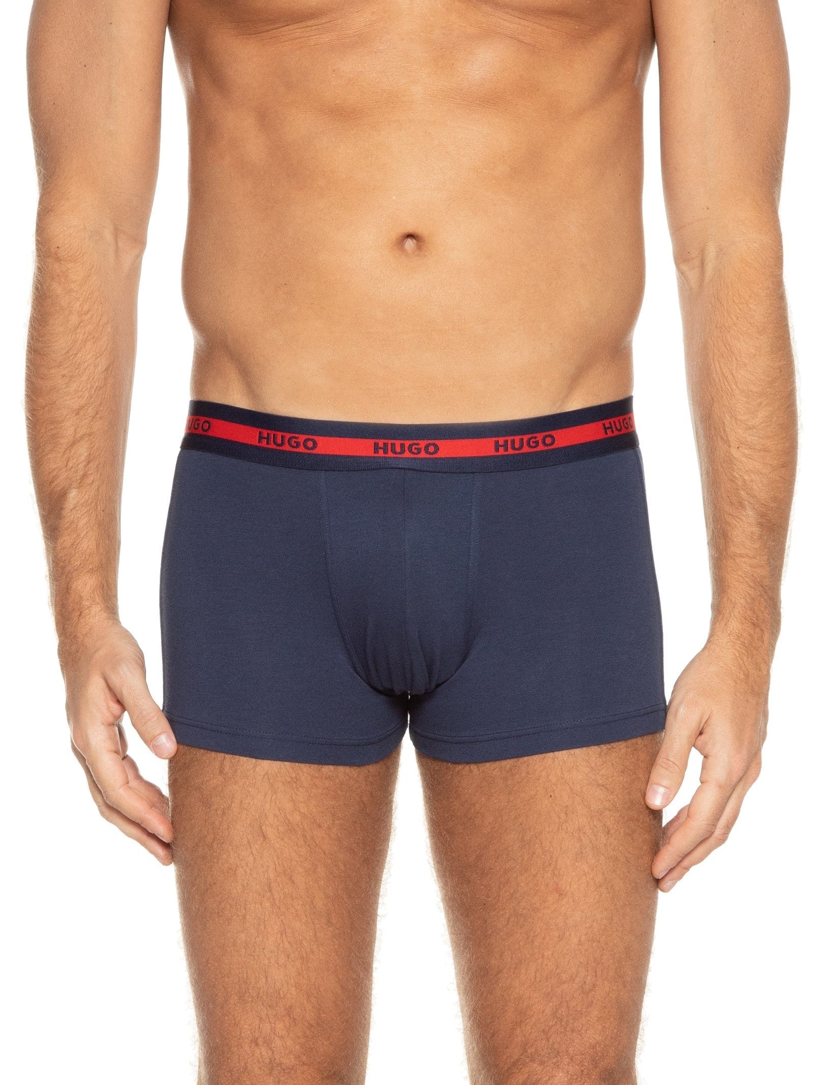 Kit De Cueca Trunk Triplet Planet 3 Peças Azul Hugo