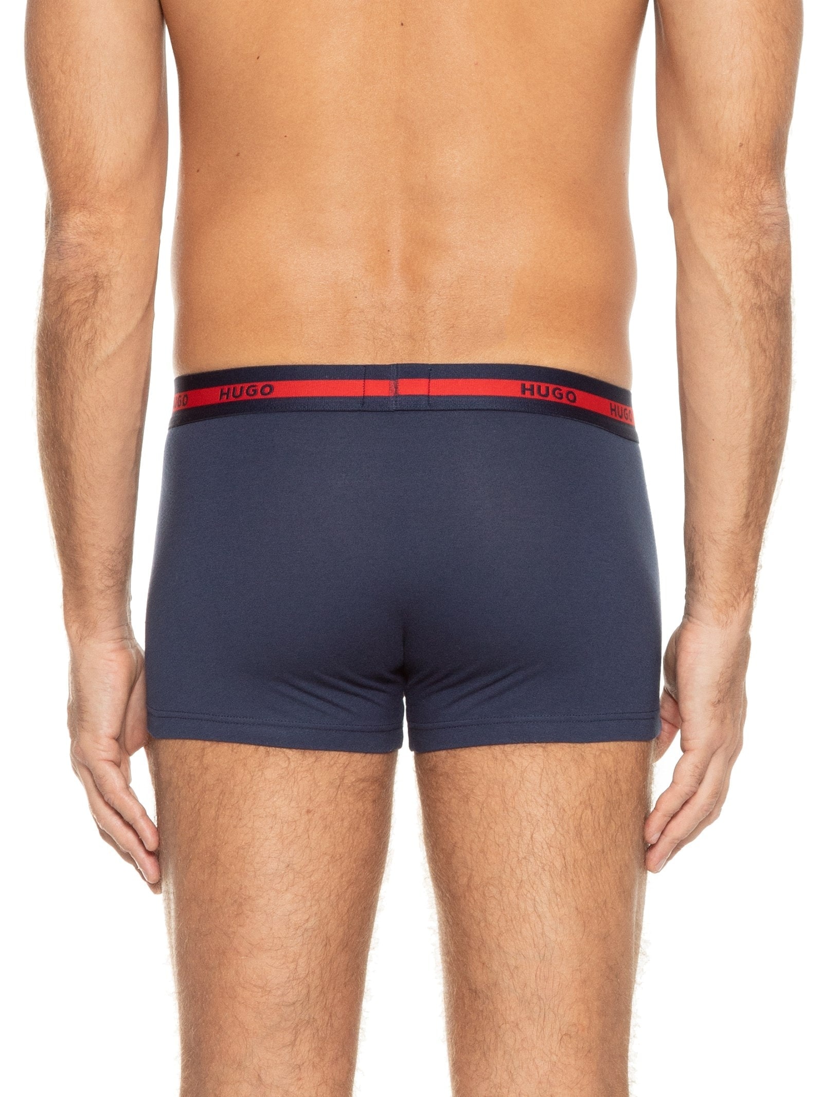 Kit De Cueca Trunk Triplet Planet 3 Peças Azul Hugo