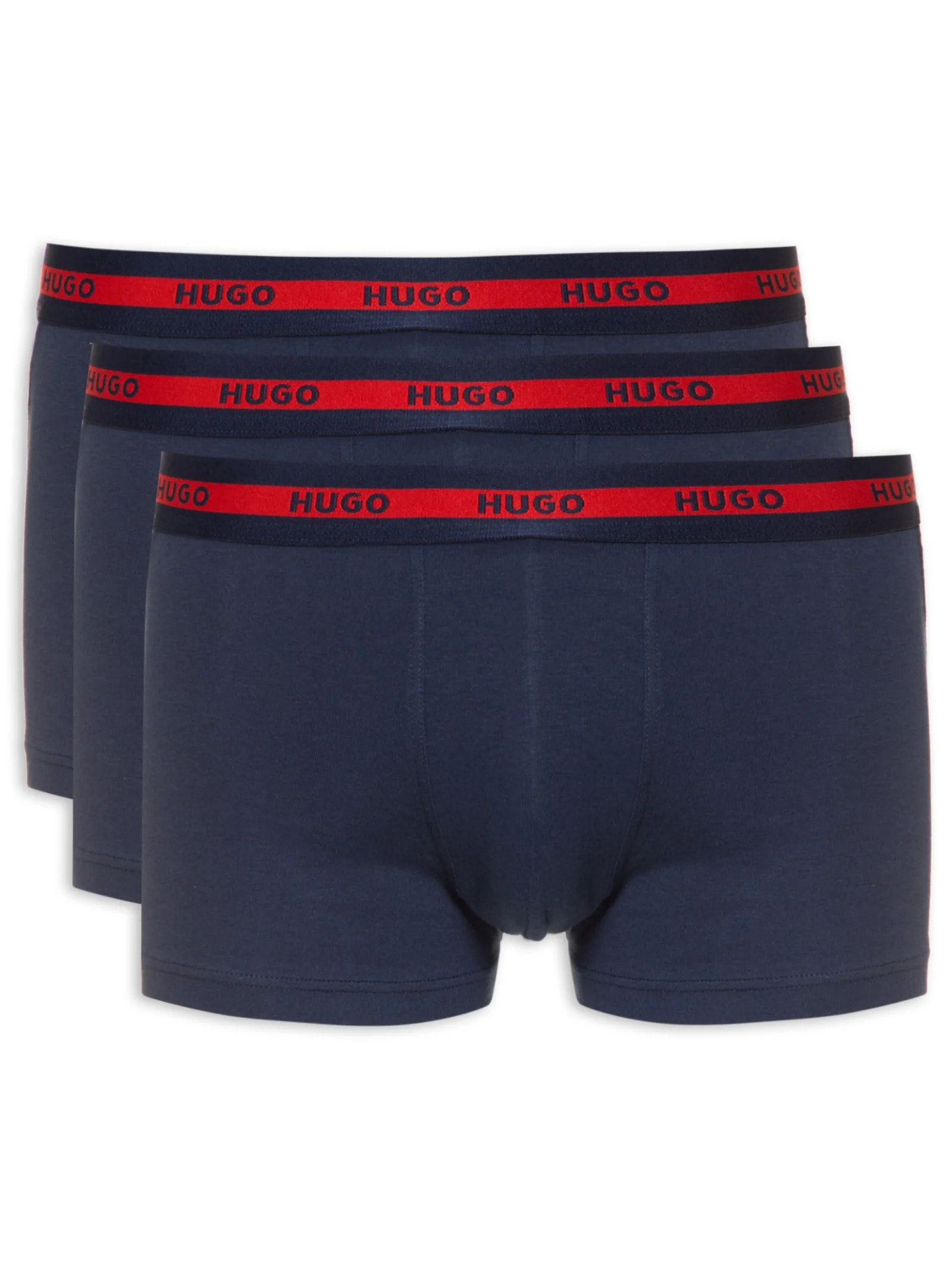 Kit De Cueca Trunk Triplet Planet 3 Peças Azul Hugo