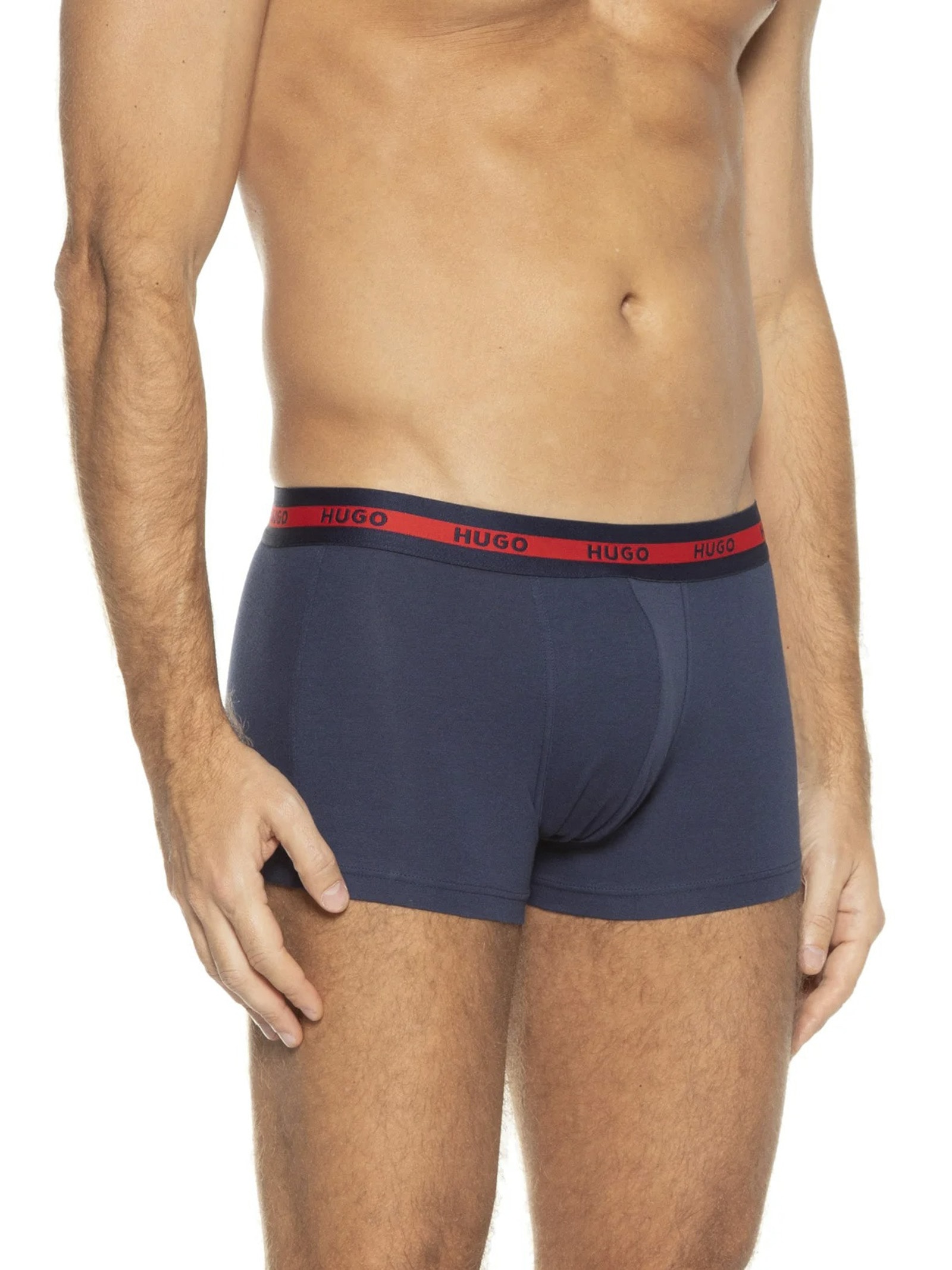 Kit De Cueca Trunk Triplet Planet 3 Peças Azul Hugo