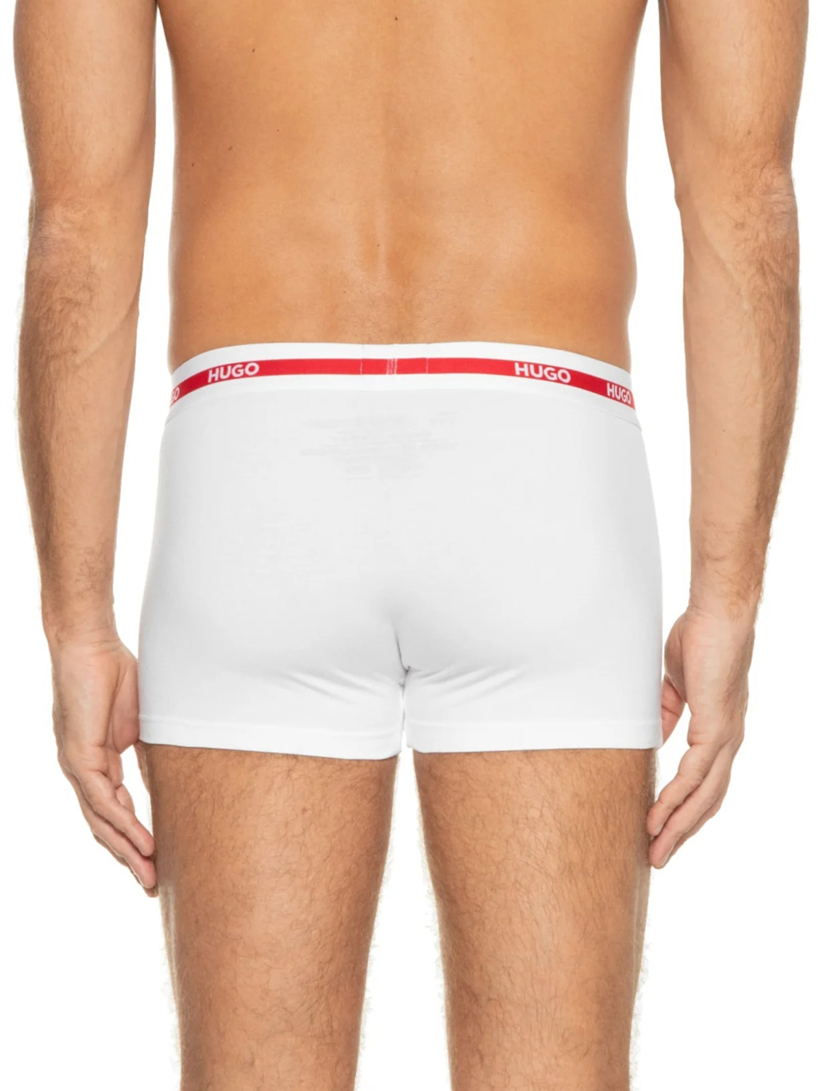 Kit De Cueca Trunk Triplet Planet 3 Peças Branco Hugo