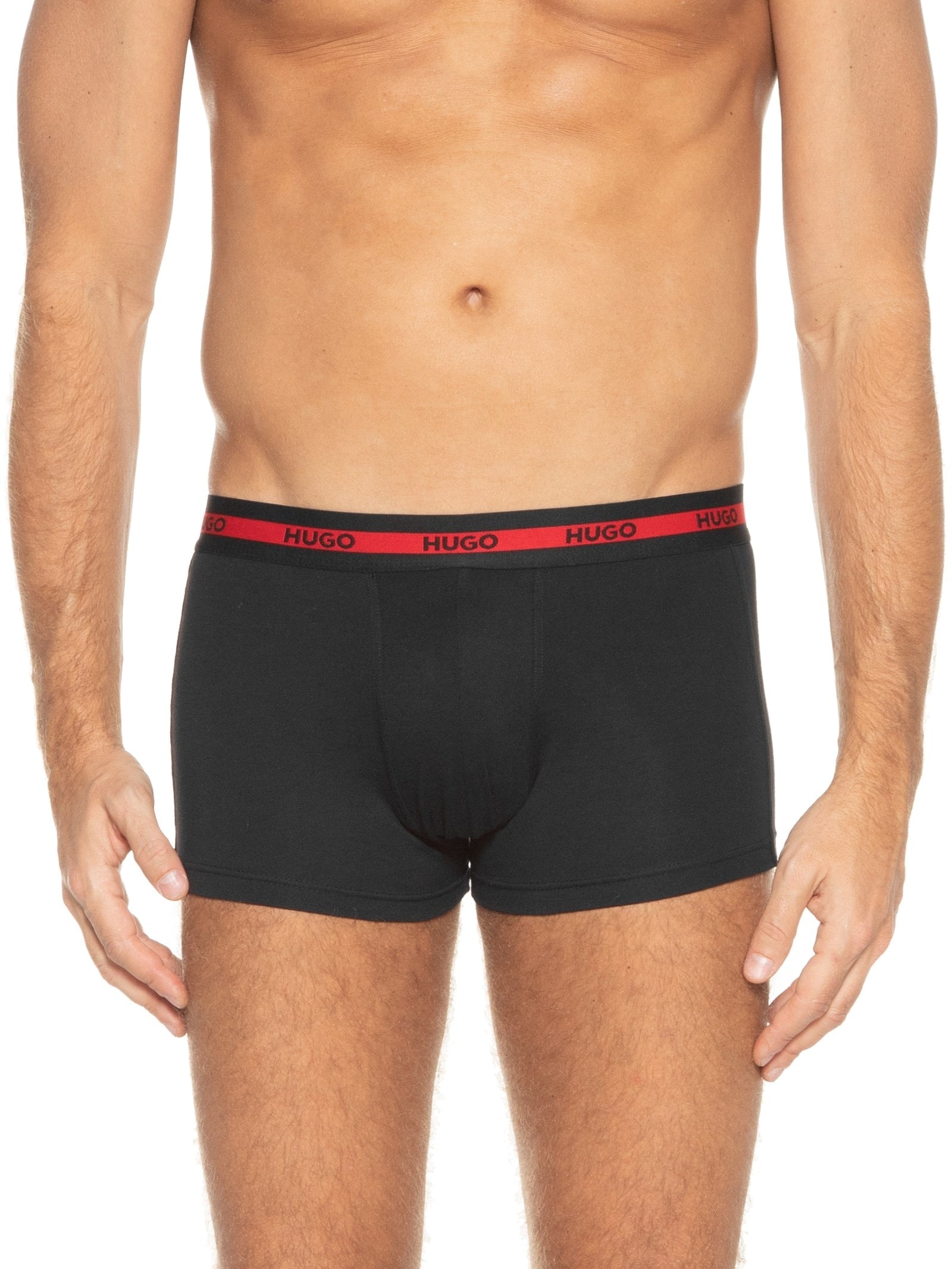 Kit De Cueca Trunk Triplet Planet 3 Peças Preto Hugo