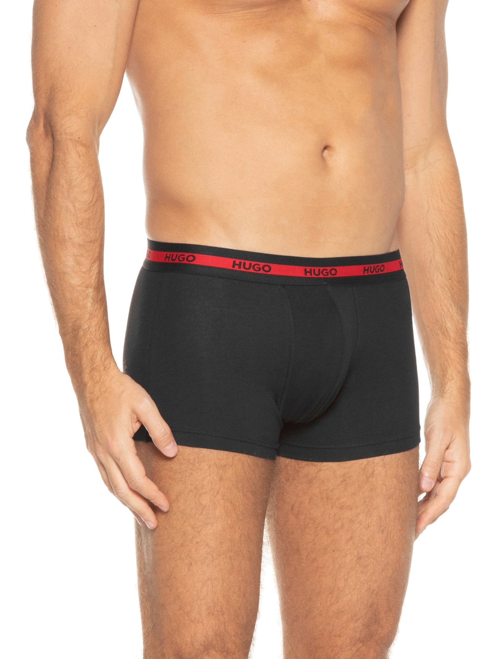 Kit De Cueca Trunk Triplet Planet 3 Peças Preto Hugo