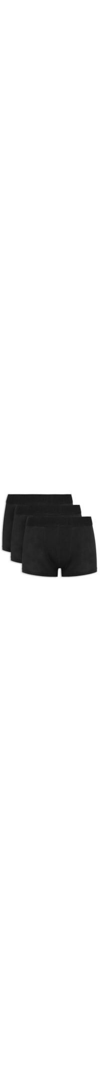 Kit De Cueca Umbr Damien Threepack Boxer - Preto