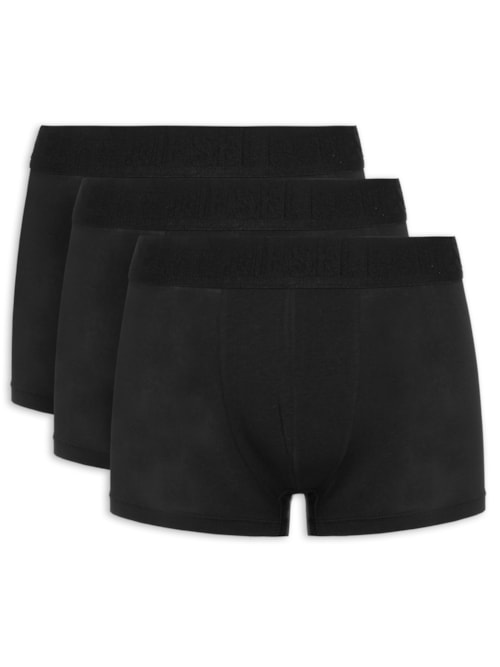 Kit De Cueca Umbr Damien Threepack Boxer – Preto