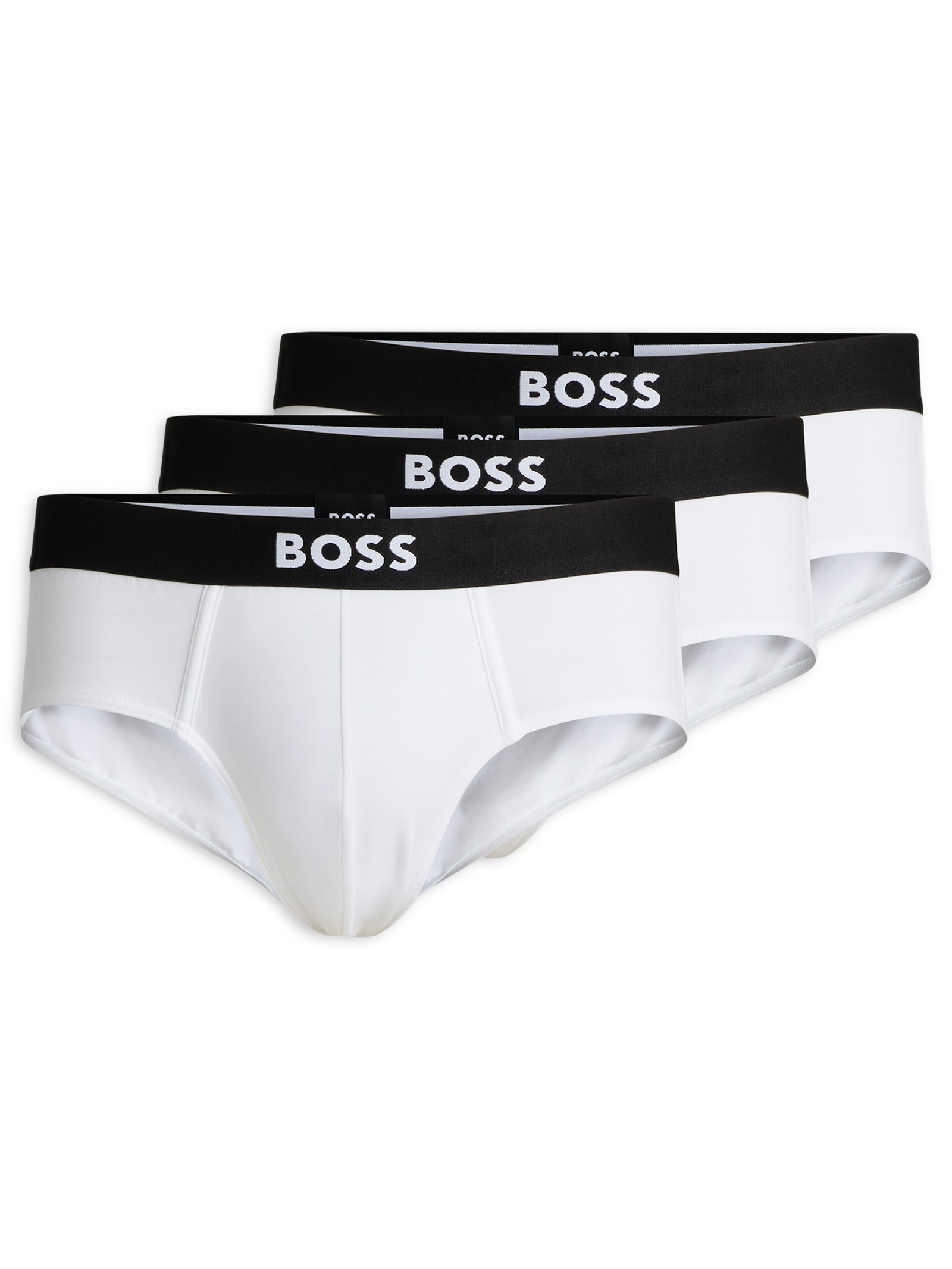 Kit De Cuecas 3 Peças Hip Br Branco Boss