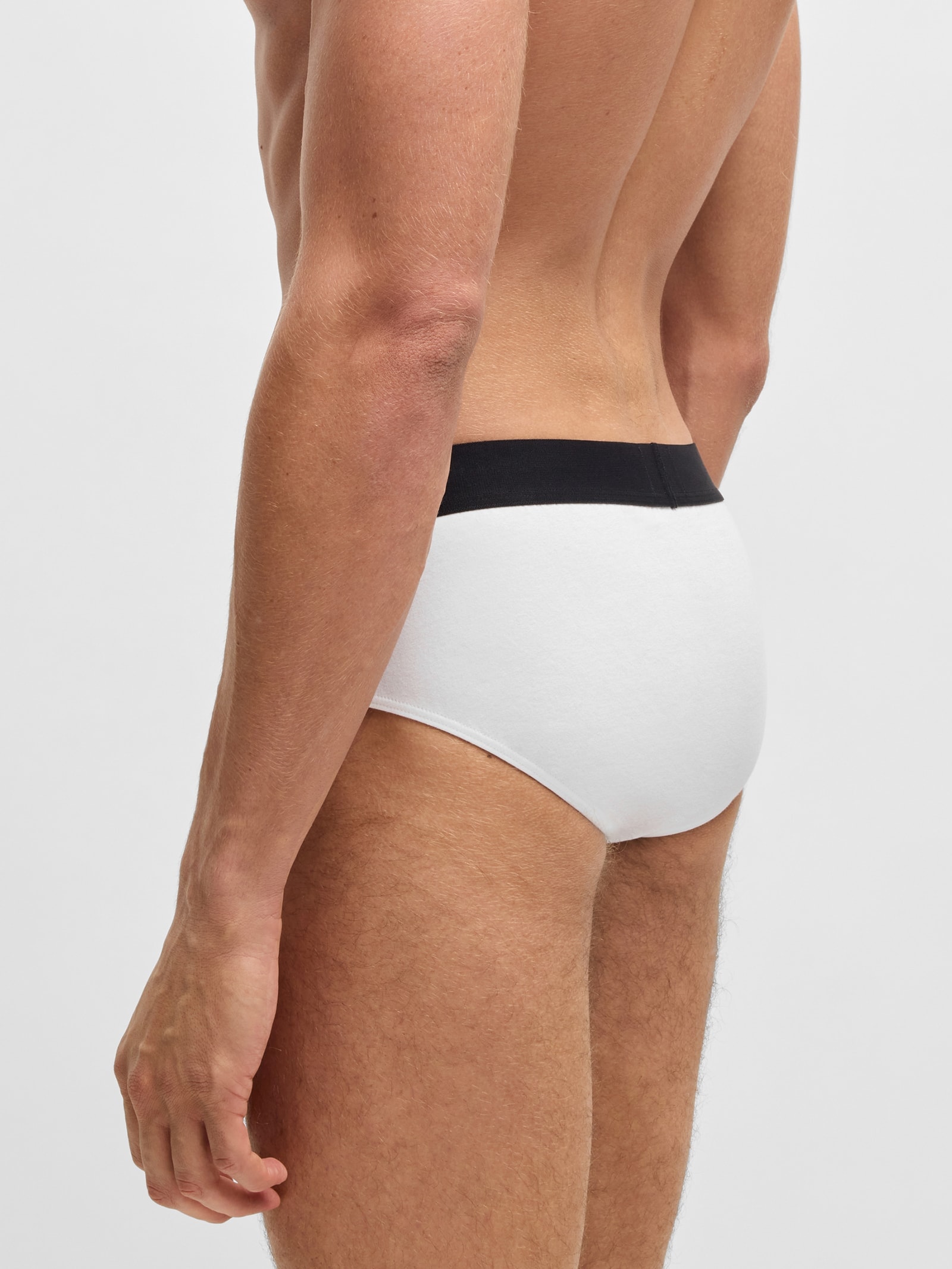 Kit De Cuecas 3 Peças Hip Br Branco Boss