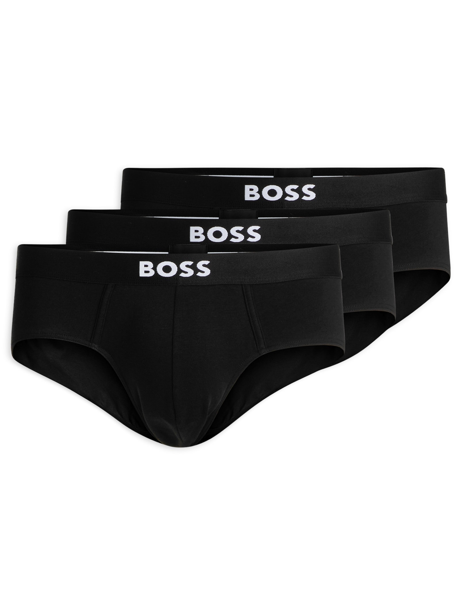 Kit De Cuecas 3 Peças Hip Br Preto Boss
