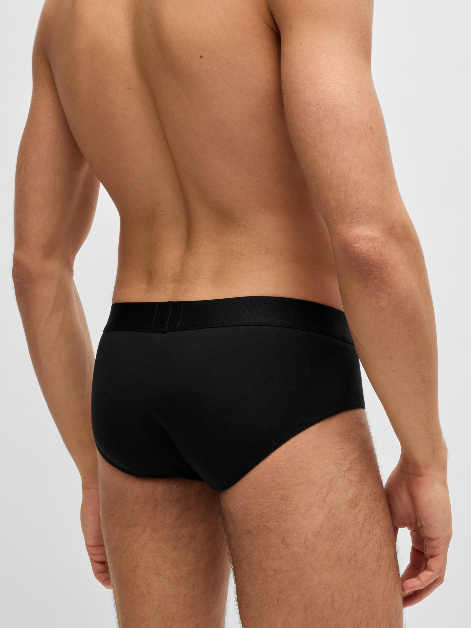 Kit De Cuecas 3 Peças Hip Br Preto Boss