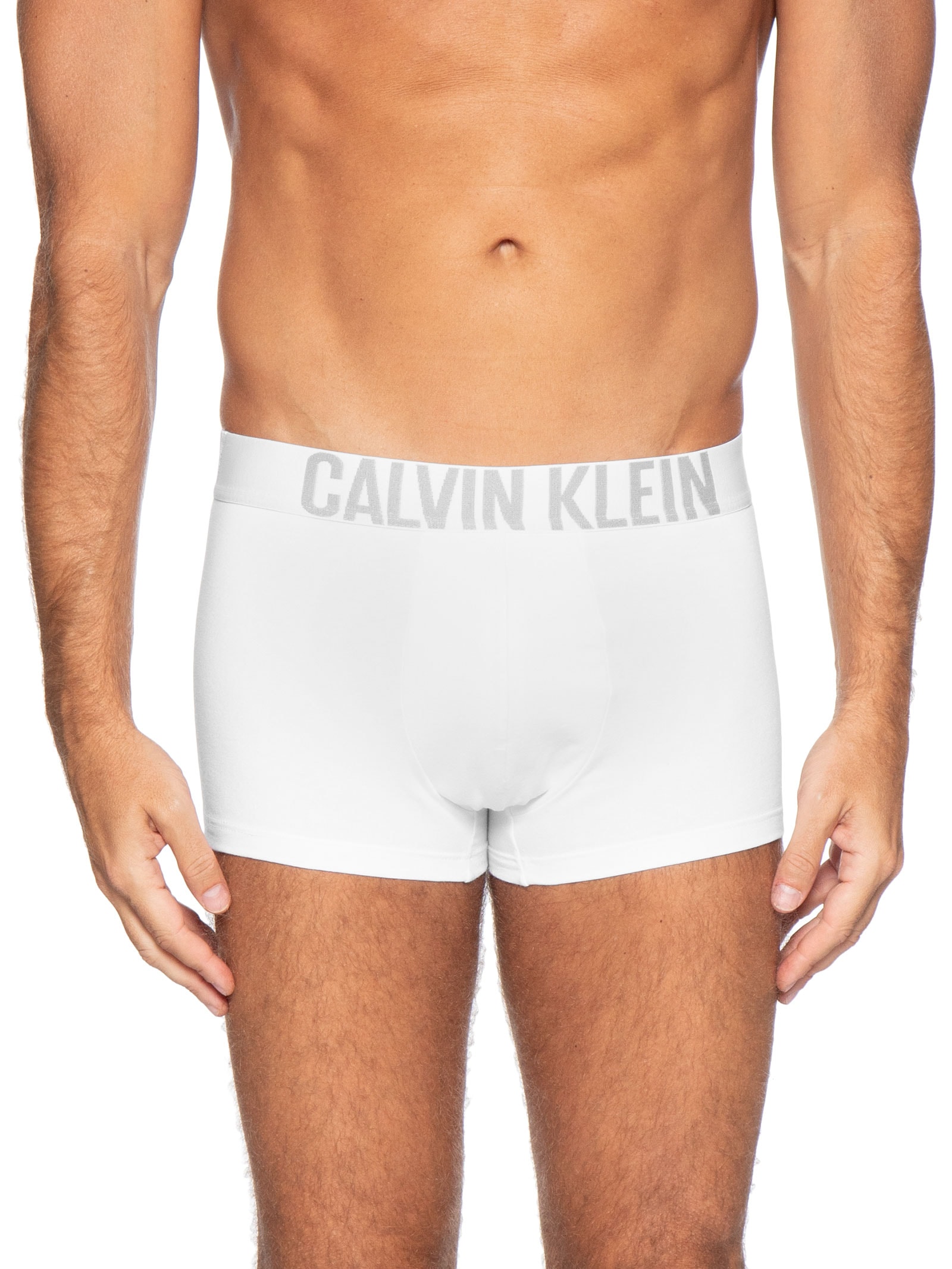 Kit De Cuecas 3 Peças Trunk Intense Power Cinza Calvin Klein Underwear