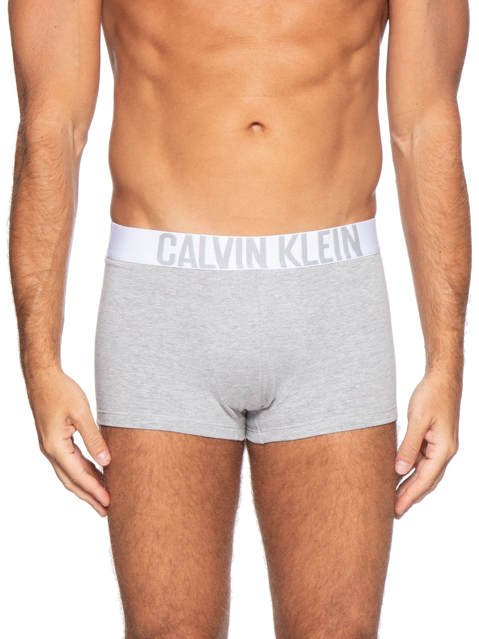 Kit De Cuecas 3 Peças Trunk Intense Power Cinza Calvin Klein Underwear