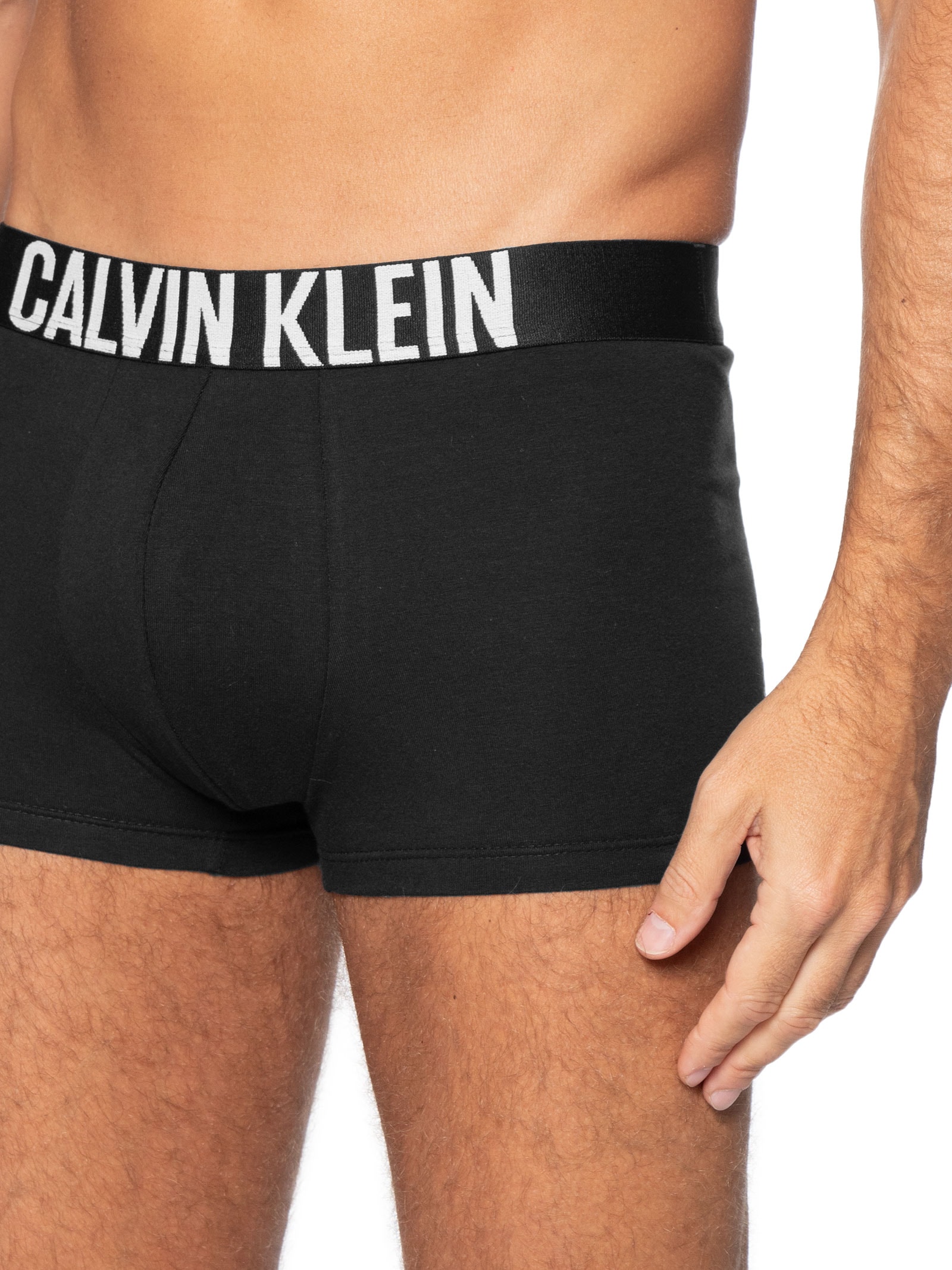 Kit De Cuecas 3 Peças Trunk Intense Power Cinza Calvin Klein Underwear