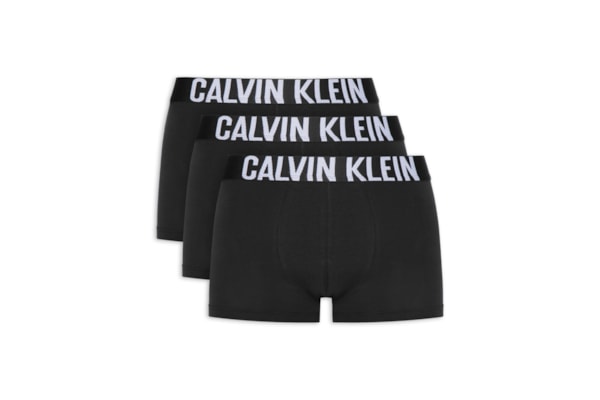 Kit De Cuecas 3 Peças Trunk Intense Power - Preto