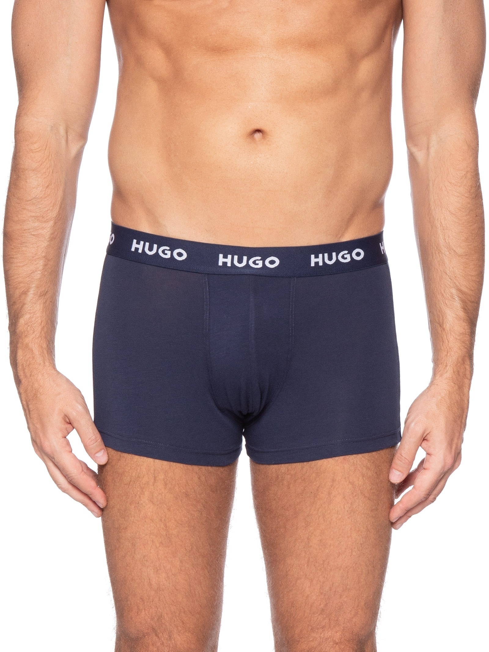 Kit De Cuecas 3 Peças Trunk Triplet Pack Azul Hugo