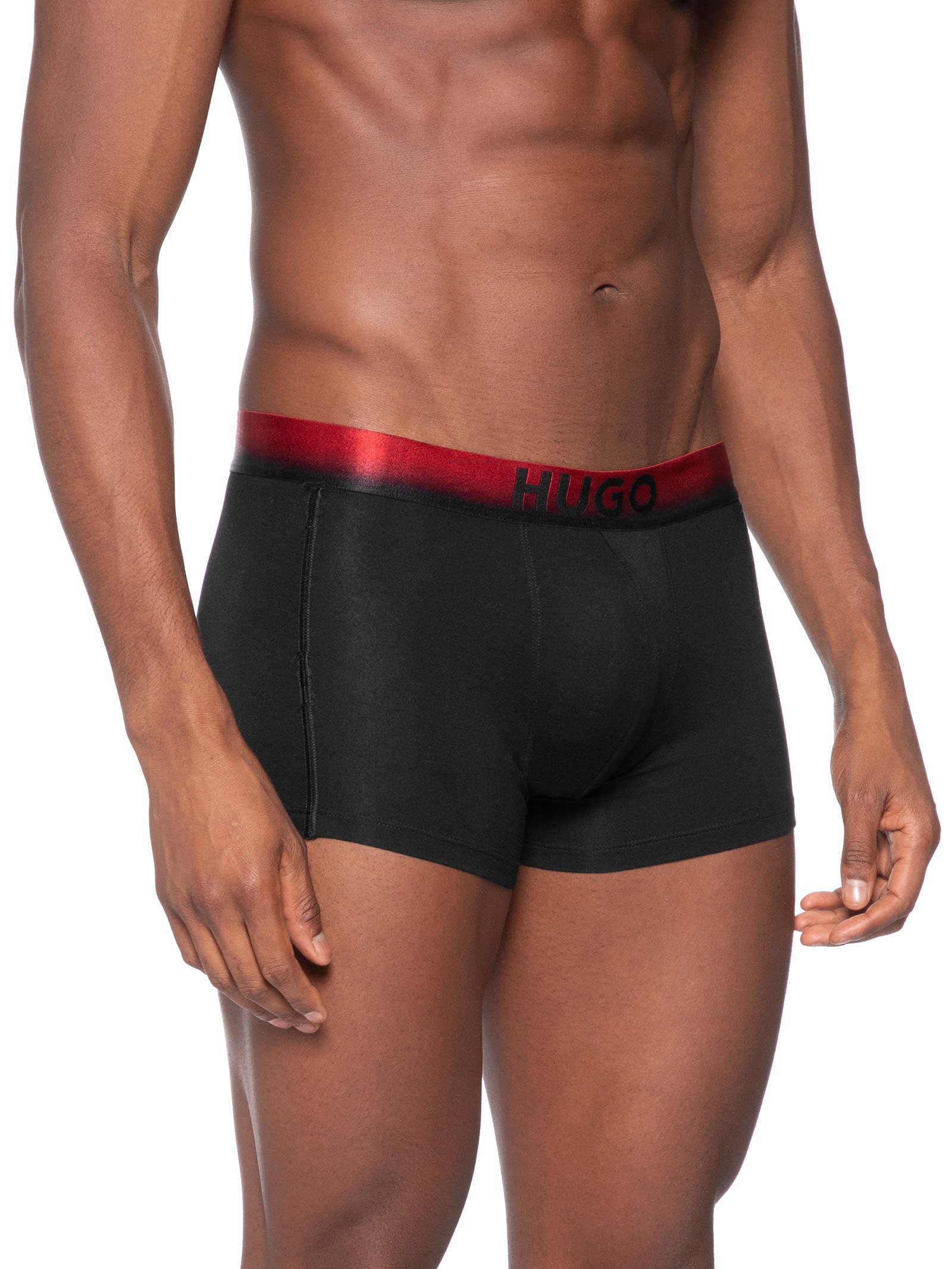 Kit De Cuecas 3 Peças Trunk Triplet Spray Preto Hugo