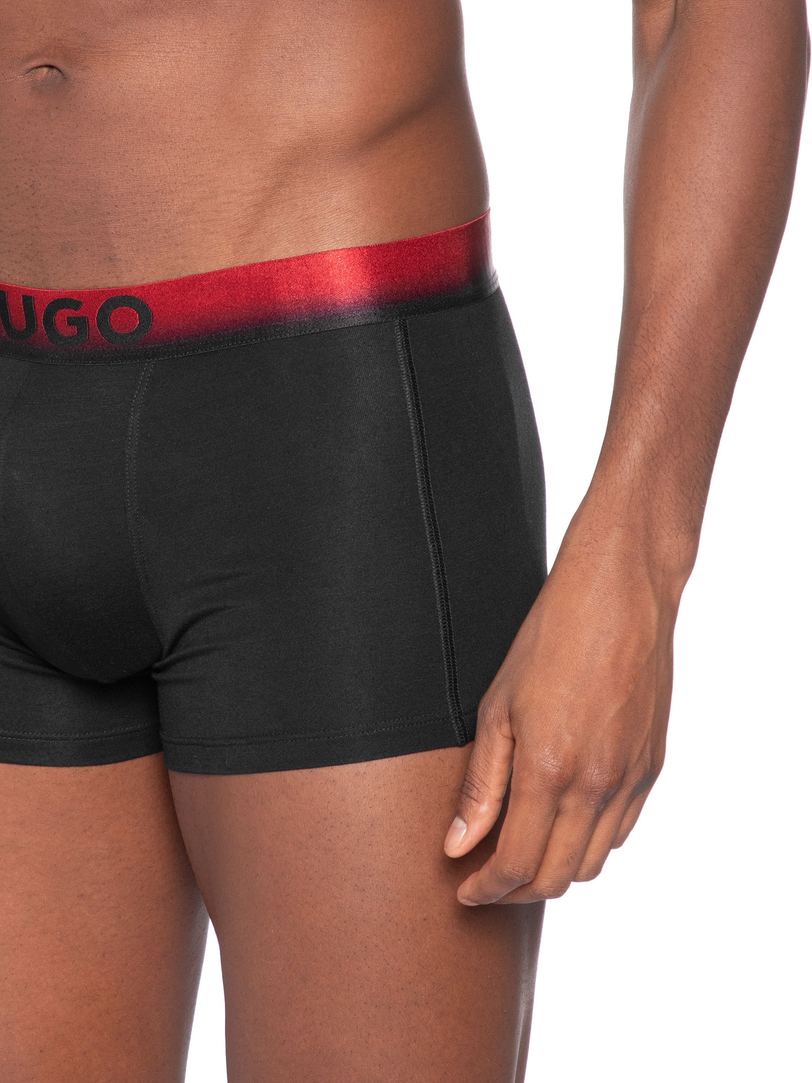 Kit De Cuecas 3 Peças Trunk Triplet Spray Preto Hugo