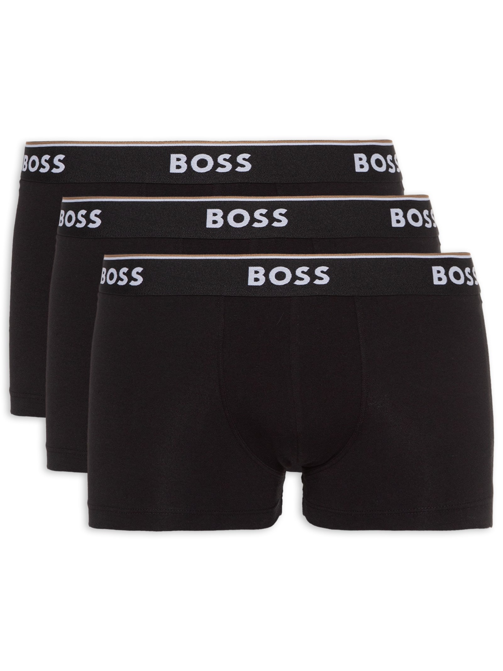Kit de Cuecas 3 Trunk Power Preto Boss