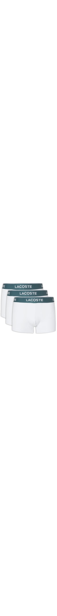Kit De Cuecas 3 Unidades Boxer Curto - Branco