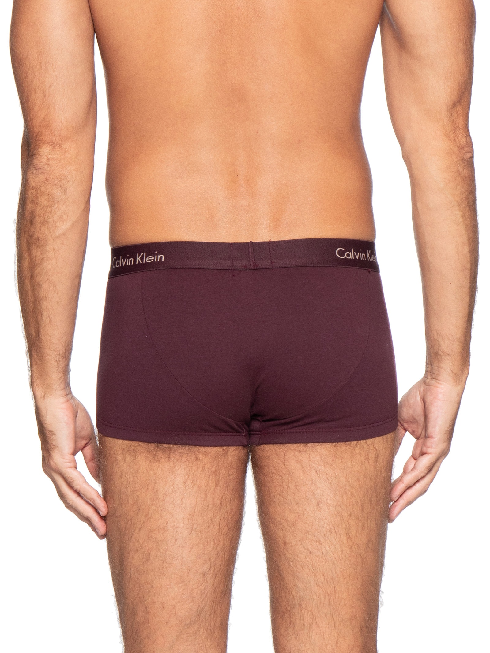 Kit De Cuecas 4 Peças Low Rise Trunk Vermelho Calvin Klein Underwear