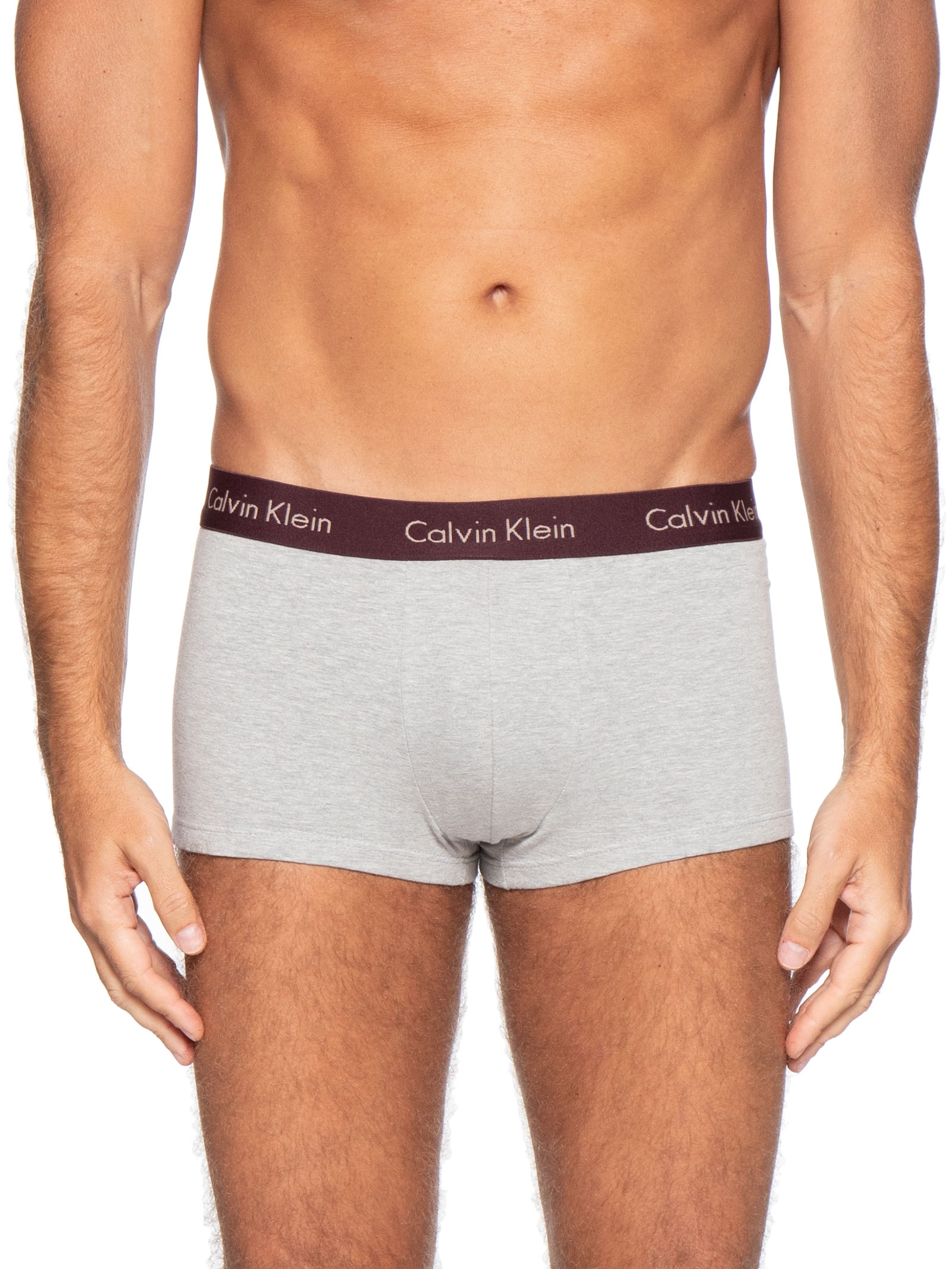 Kit De Cuecas 4 Peças Low Rise Trunk Vermelho Calvin Klein Underwear