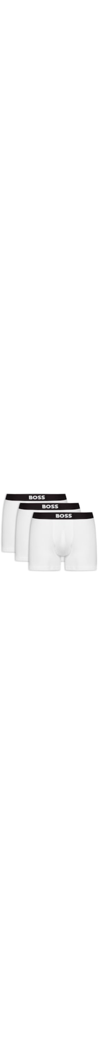 Kit De Cuecas Boxer Br 3 Peças One - Branco