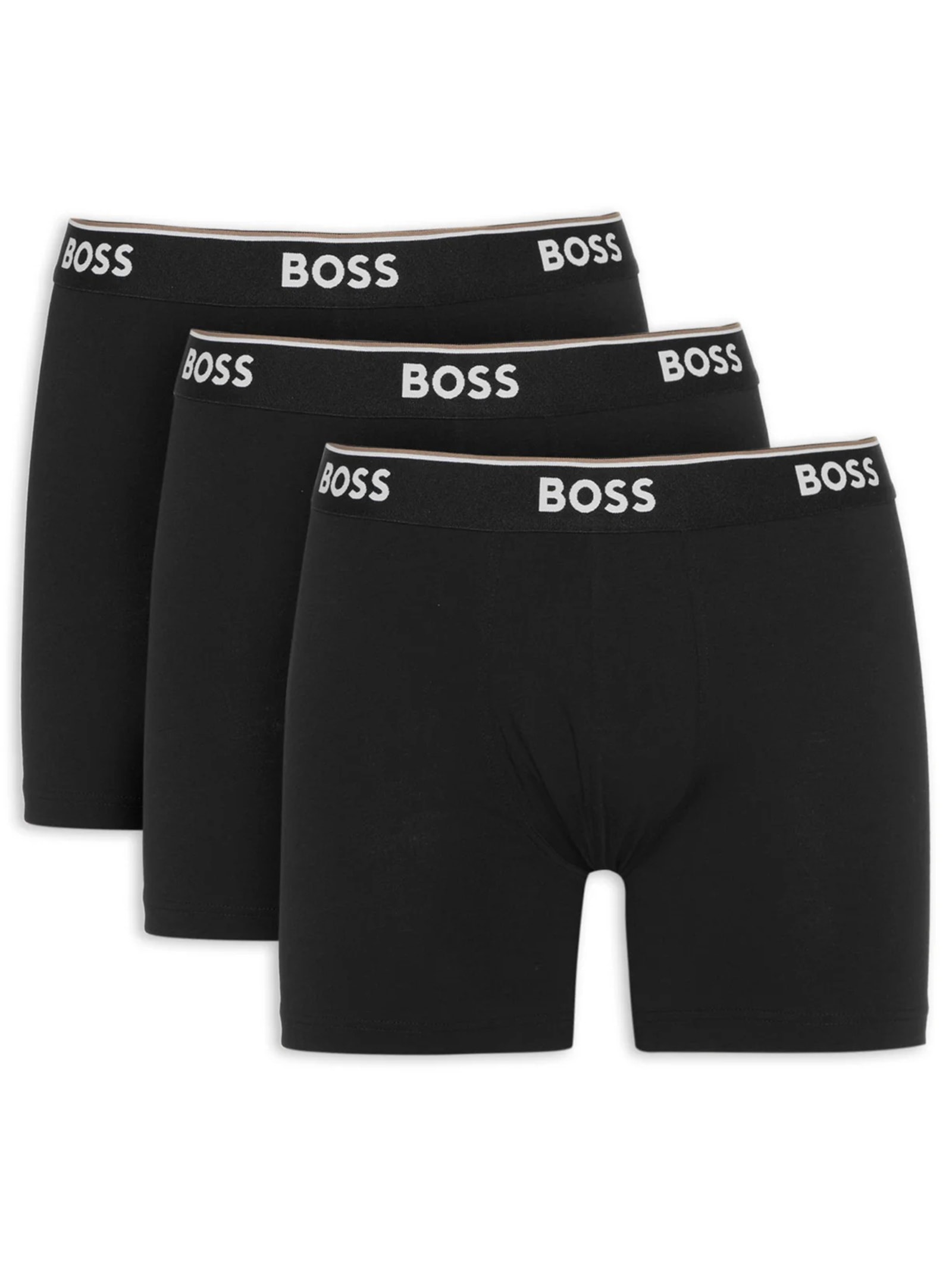Kit De Cuecas Boxer Br Power 3 Peças Preto Boss
