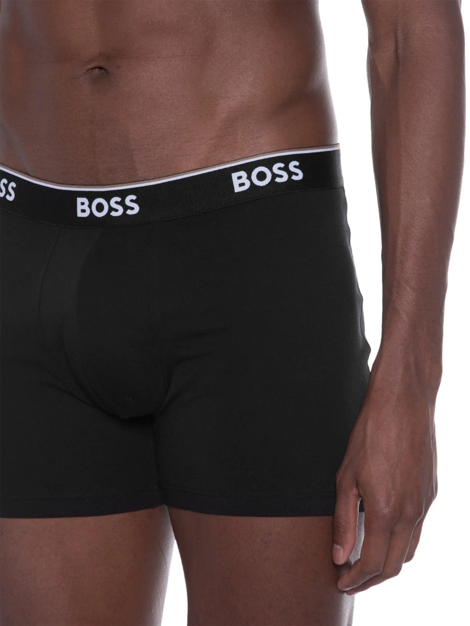 Kit De Cuecas Boxer Br Power 3 Peças Preto Boss