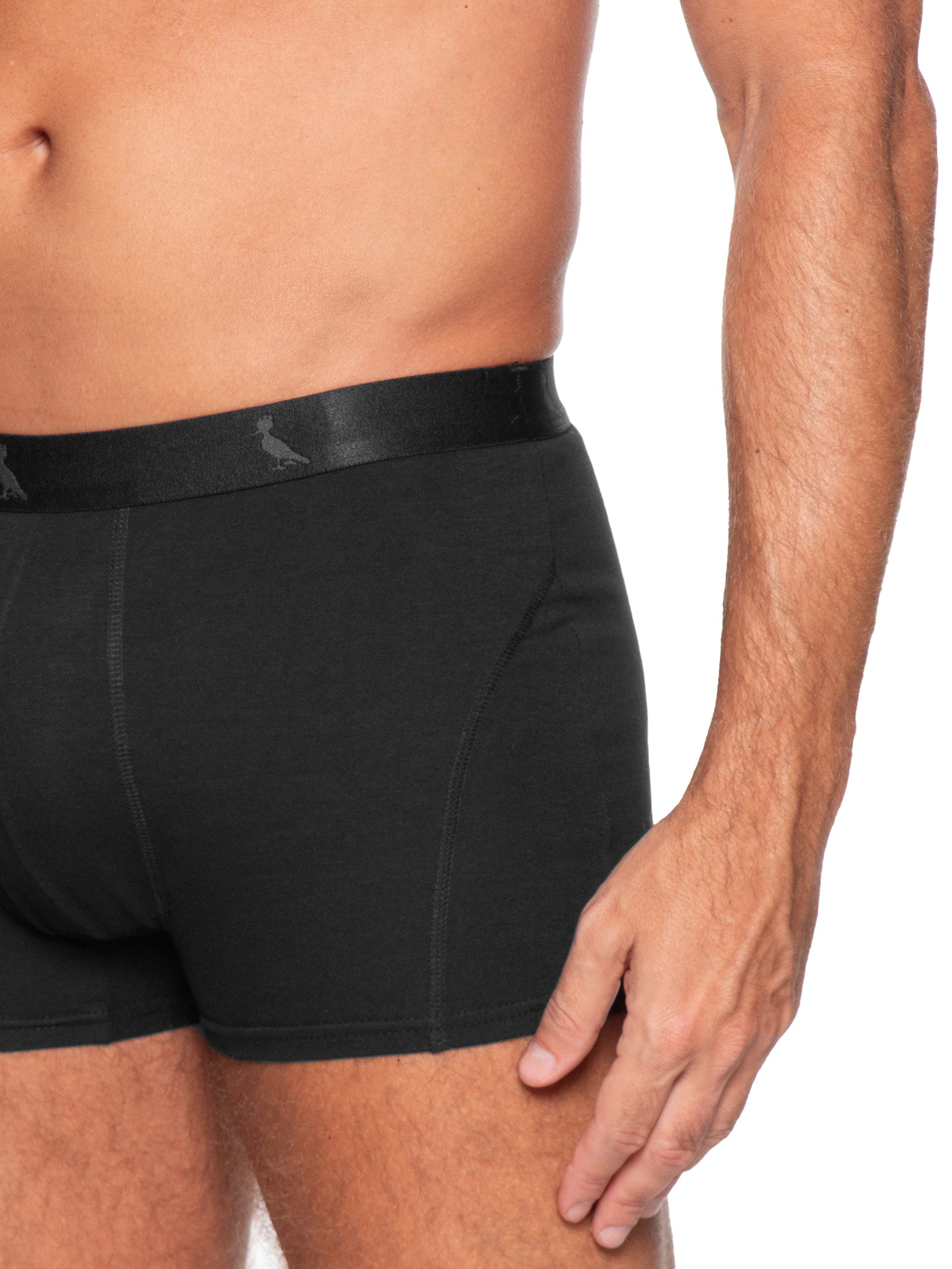 Kit De Cuecas Boxer Monocromático 3 Peças Preto Reserva