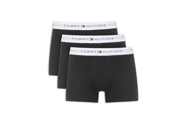 Kit de Cuecas Boxer Trunk 3 Peças - Preto