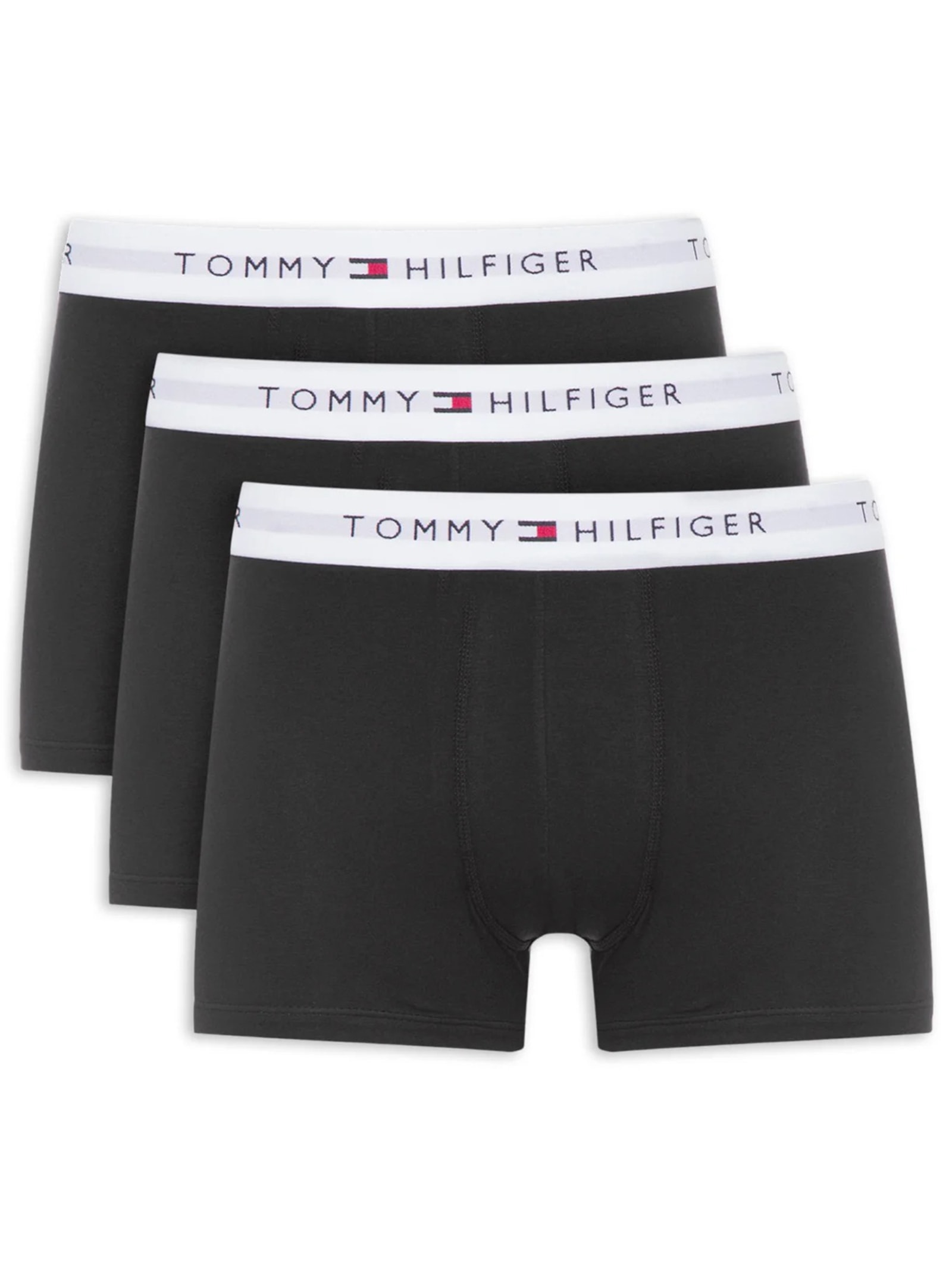 Kit de Cuecas Boxer Trunk 3 Peças Preto Tommy Hilfiger