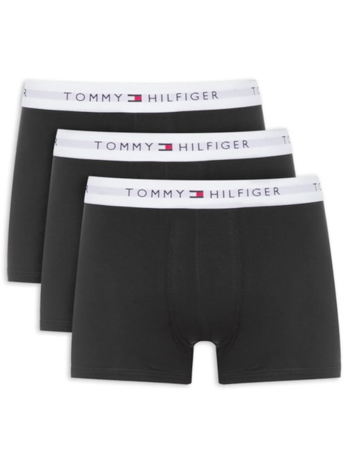 Kit de Cuecas Boxer Trunk 3 Peças – Preto