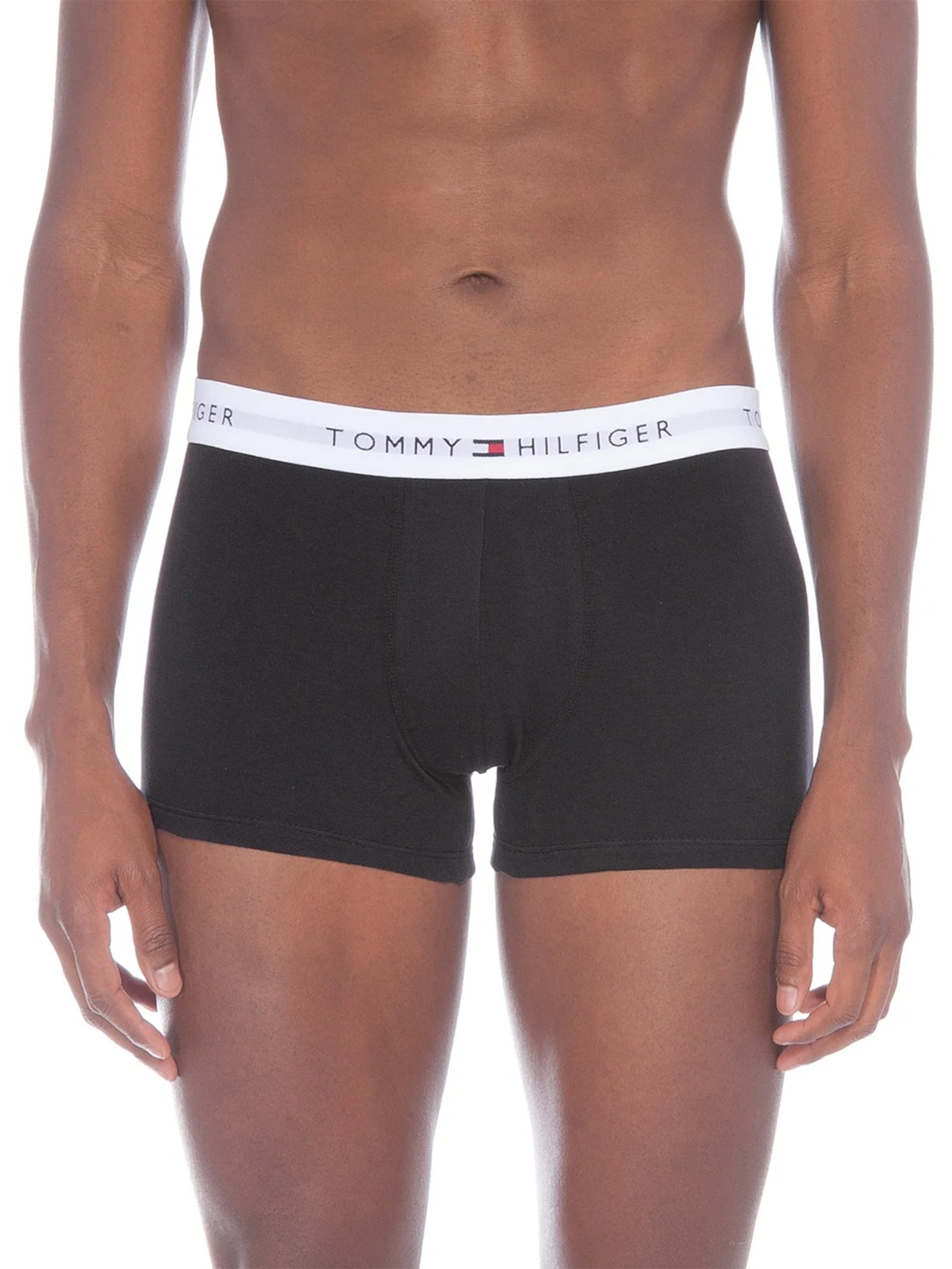 Kit de Cuecas Boxer Trunk 3 Peças Preto Tommy Hilfiger