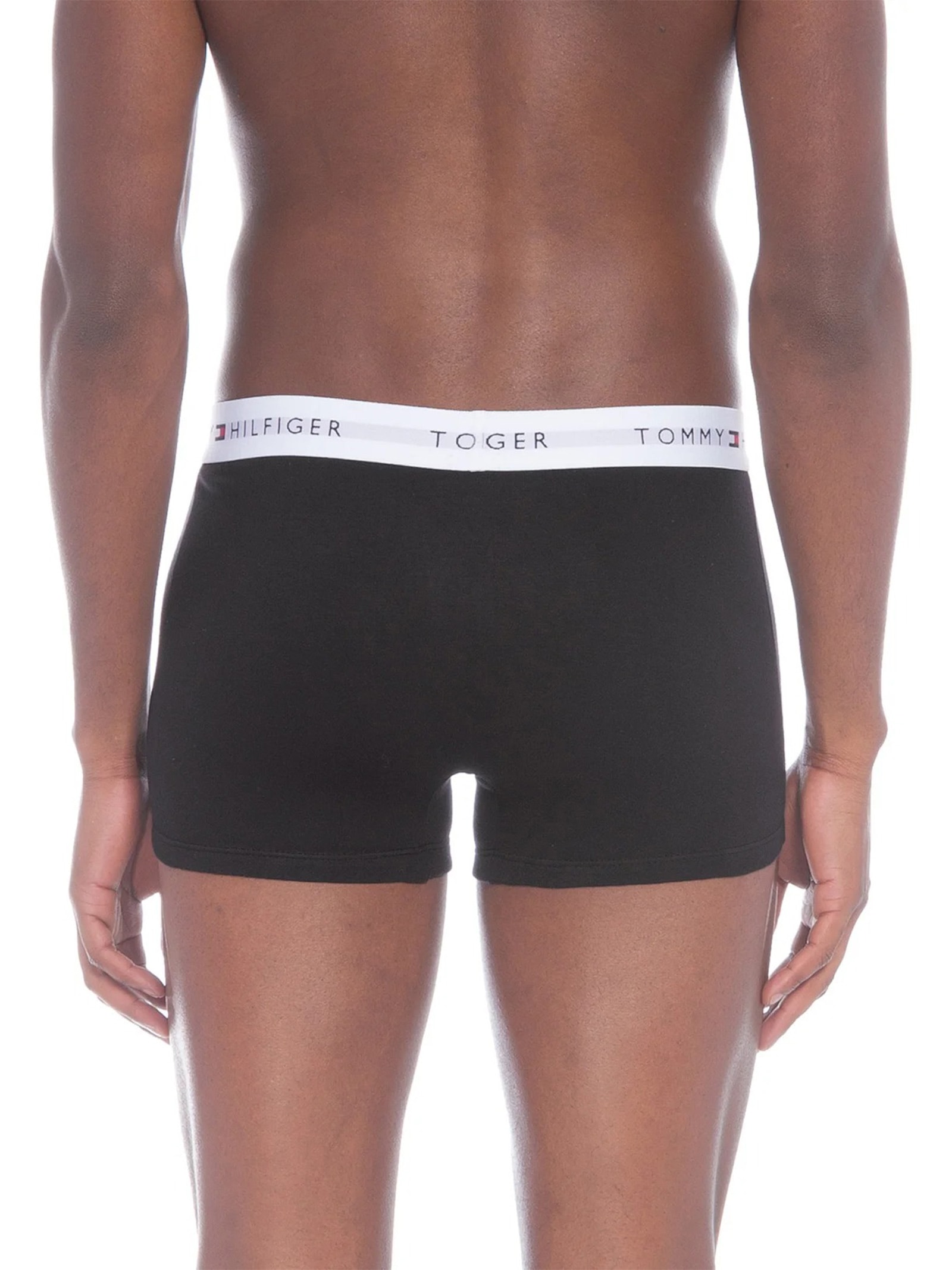 Kit de Cuecas Boxer Trunk 3 Peças Preto Tommy Hilfiger