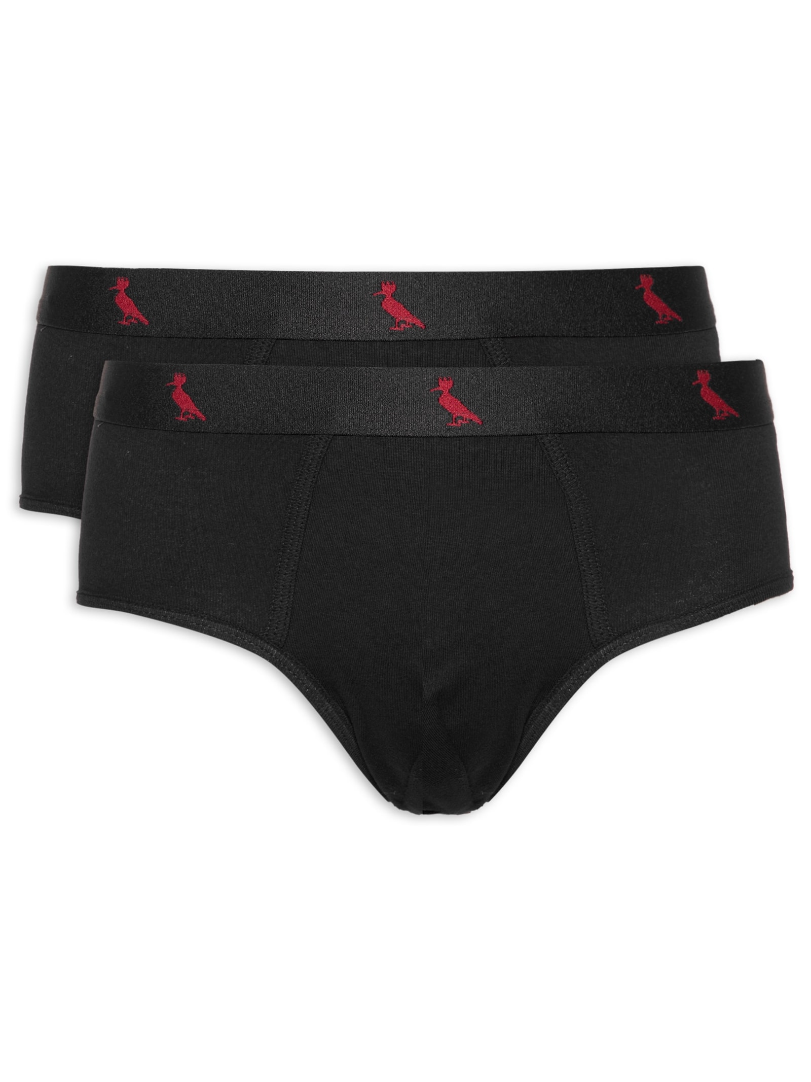 Kit De Cuecas Cont. Básica Algodão 2 Unidades Preto Reserva