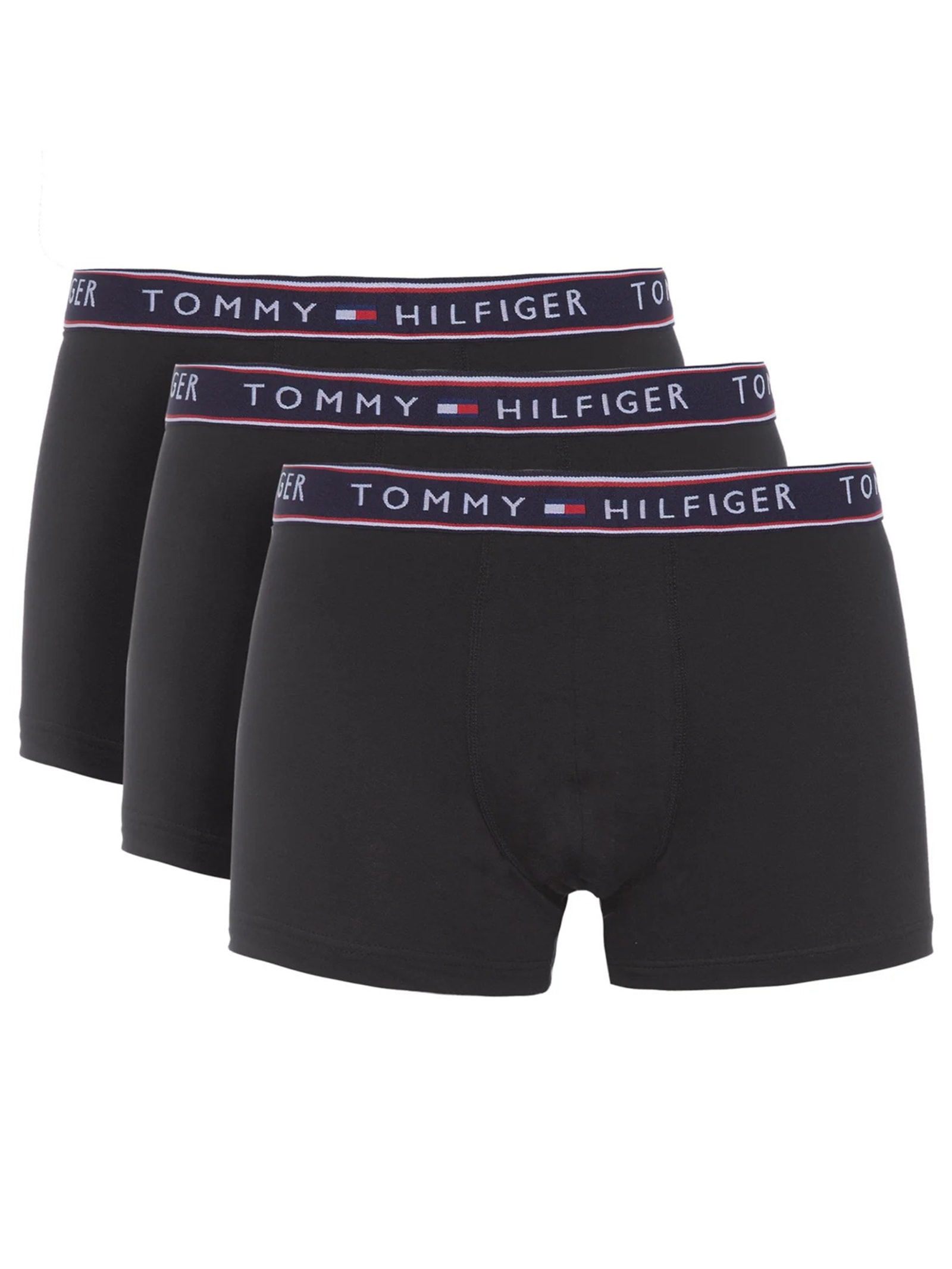  Kit de Cuecas Cotton Stretch Trunk 3 Peças Azul    Tommy Hilfiger