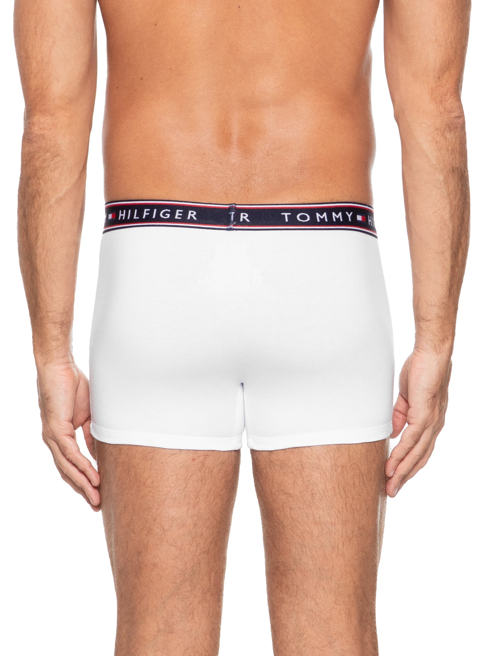  Kit de Cuecas Cotton Stretch Trunk 3 Peças Azul    Tommy Hilfiger