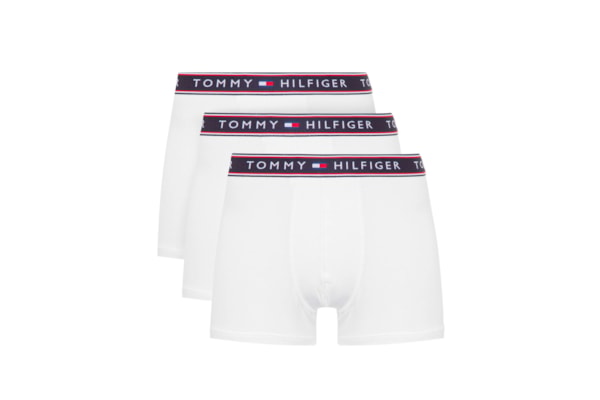  Kit de Cuecas Cotton Stretch Trunk 3 Peças - Branco 