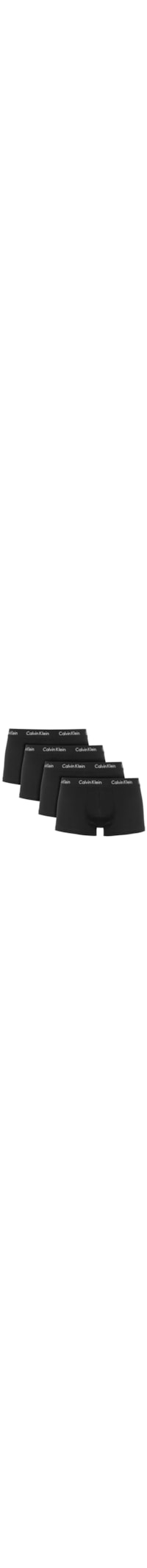 Kit De Cuecas Low Rise Trunk De Cotton - Preto