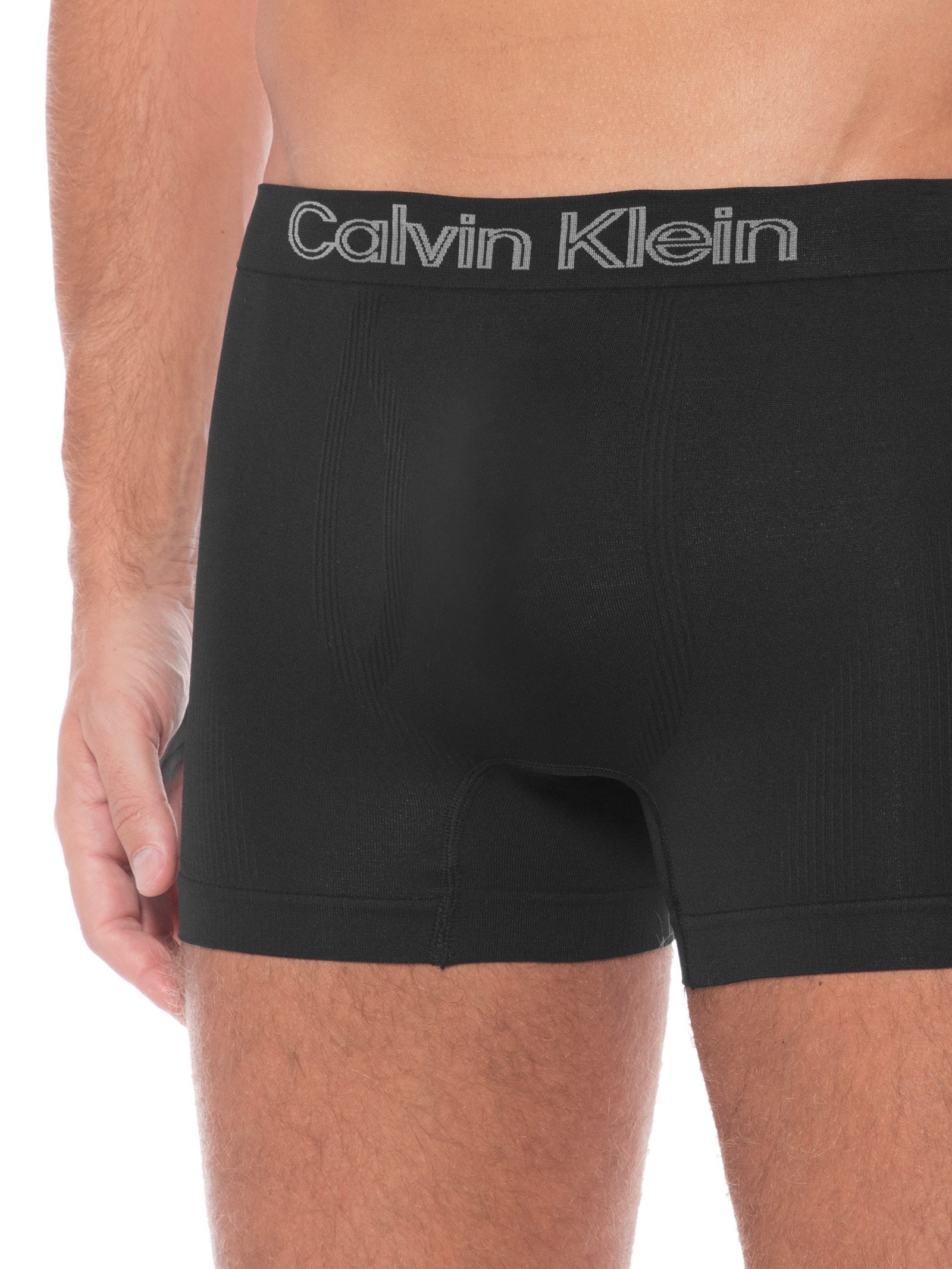 Kit De Cuecas Low Rise Trunk Sem Costura 3 unidades Preto Calvin Klein Underwear