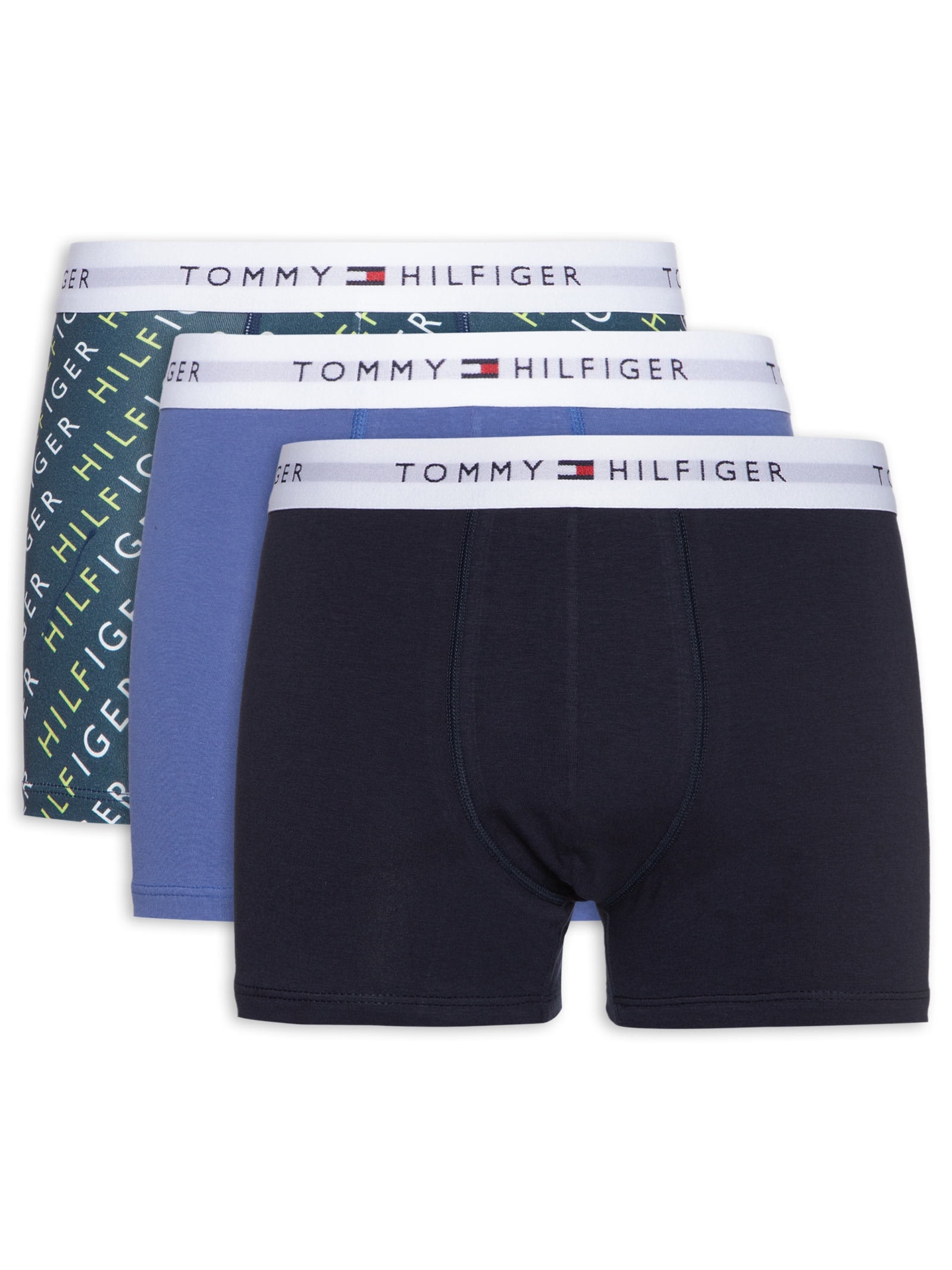 Kit De Cuecas Masculinas Boxer Em Algodão  Tommy Hilfiger