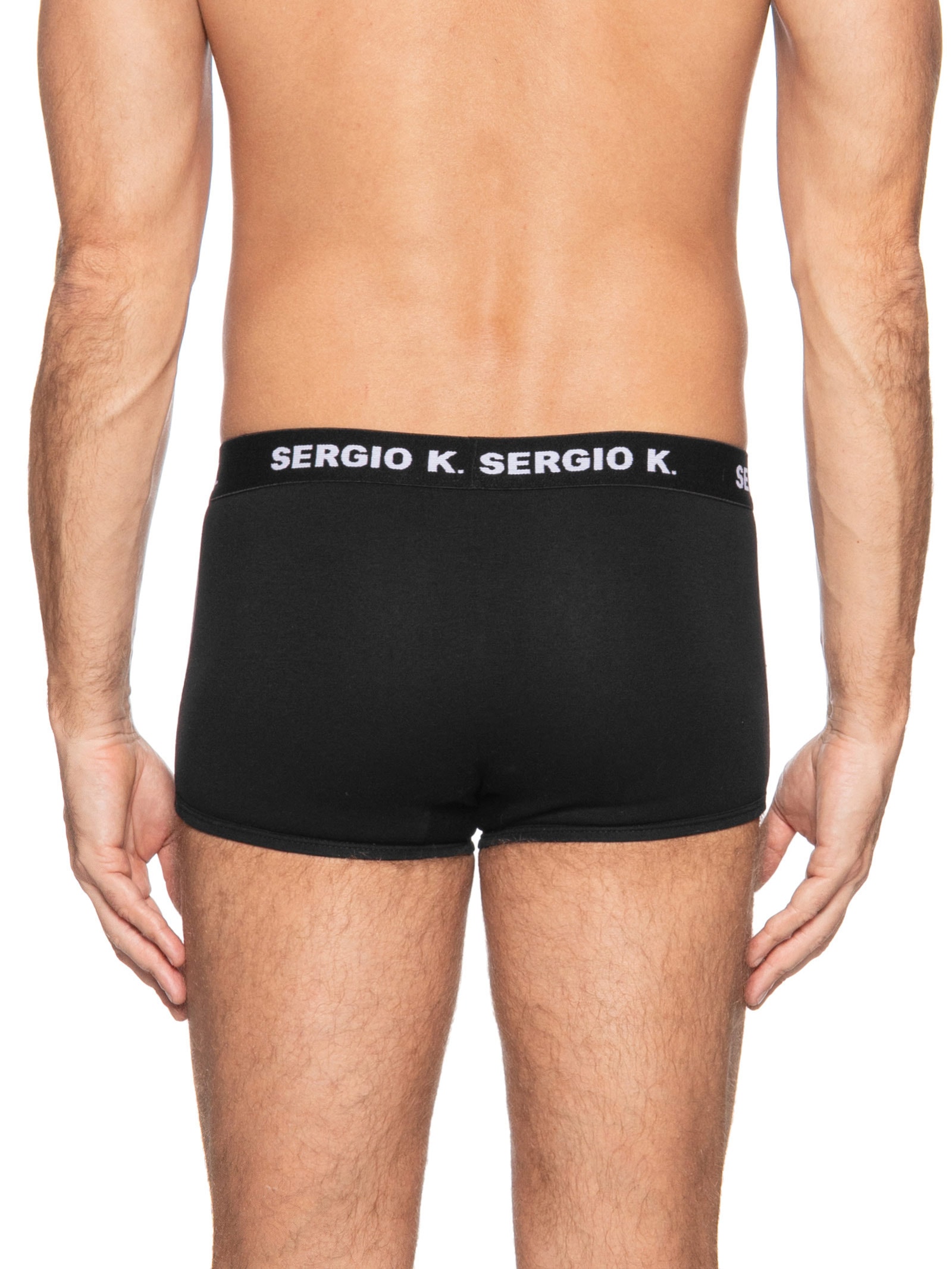 Kit De Cuecas Pack Boxer De Algodão Com 2 Peças Preto Sergio K