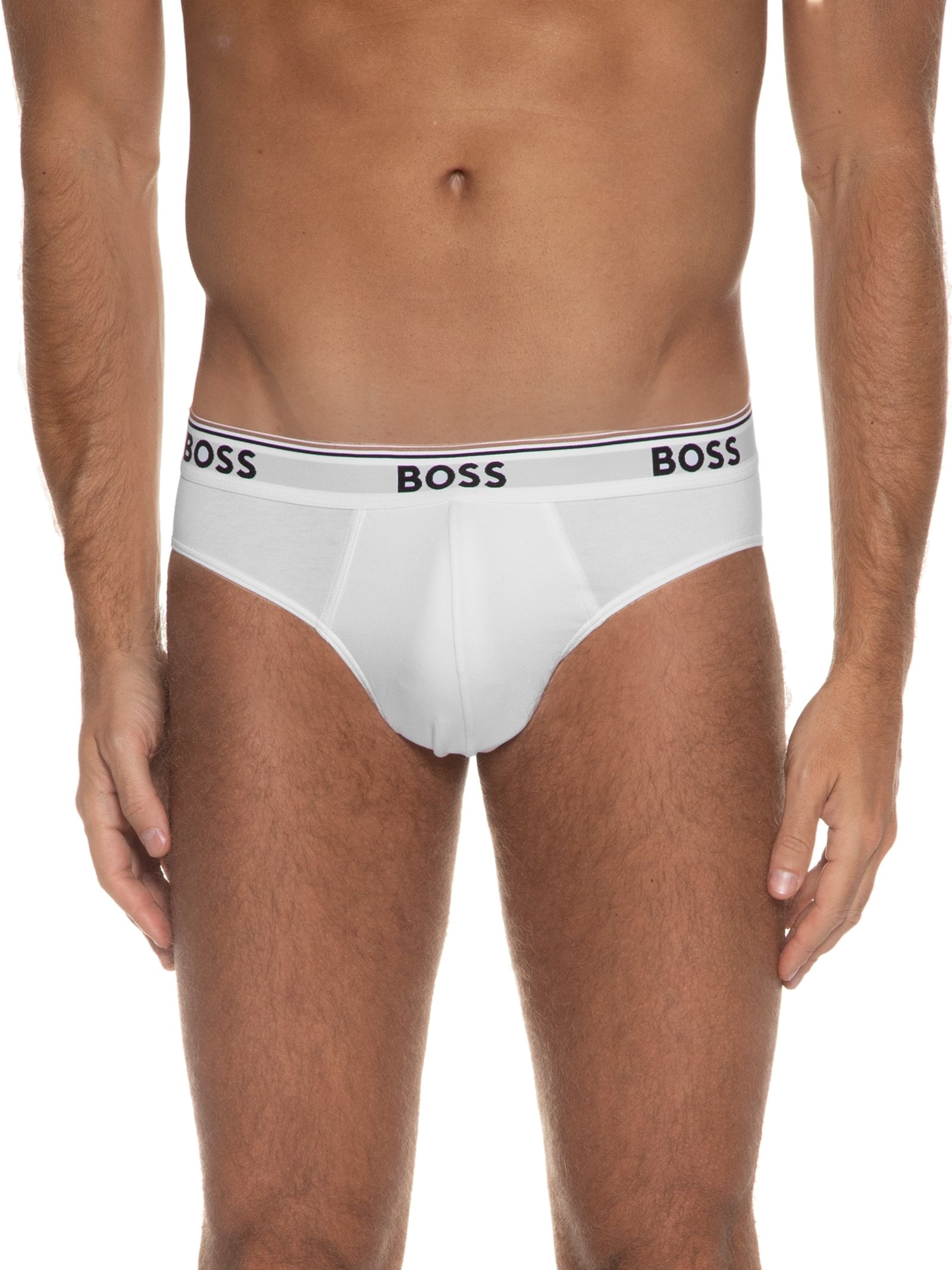 Boss - Kit De Cuecas Slip Brief Power 3 Peças - Branco