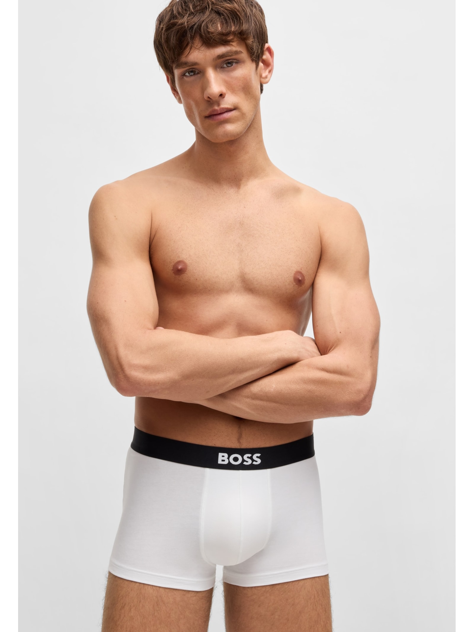 Kit De Cuecas Trunk 3 Peças One Branco Boss