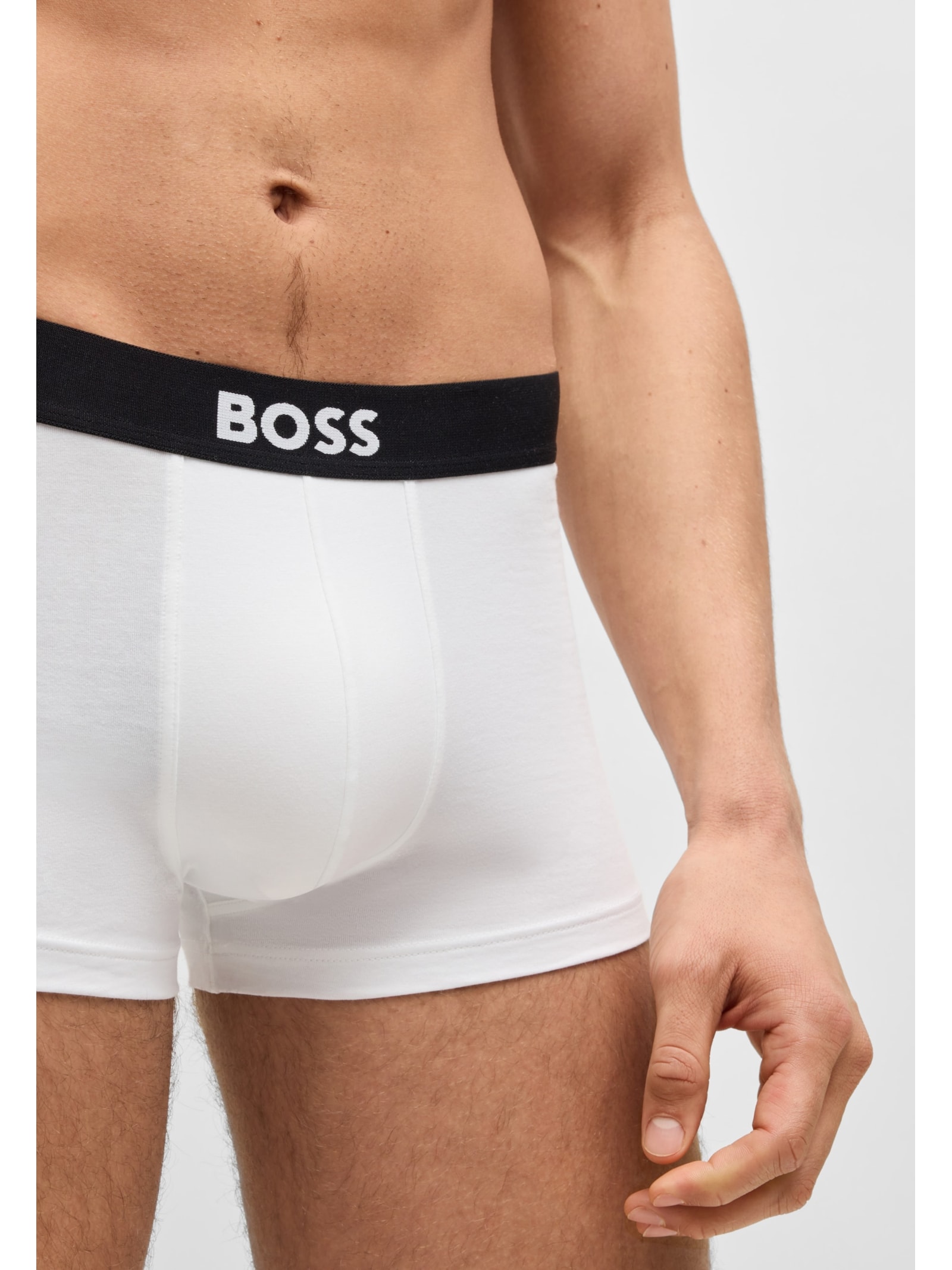 Kit De Cuecas Trunk 3 Peças One Branco Boss