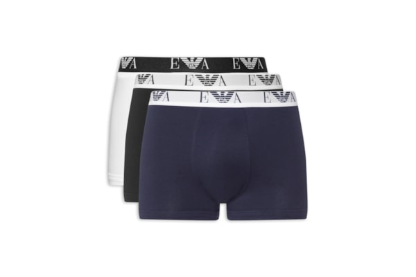 Kit De Cuecas Trunk Bottom 3 Peças - Cinza