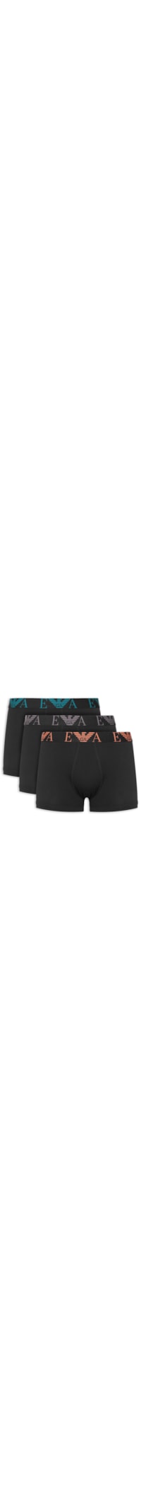 Kit De Cuecas Trunk Pack Bottom 3 Peças - Preto
