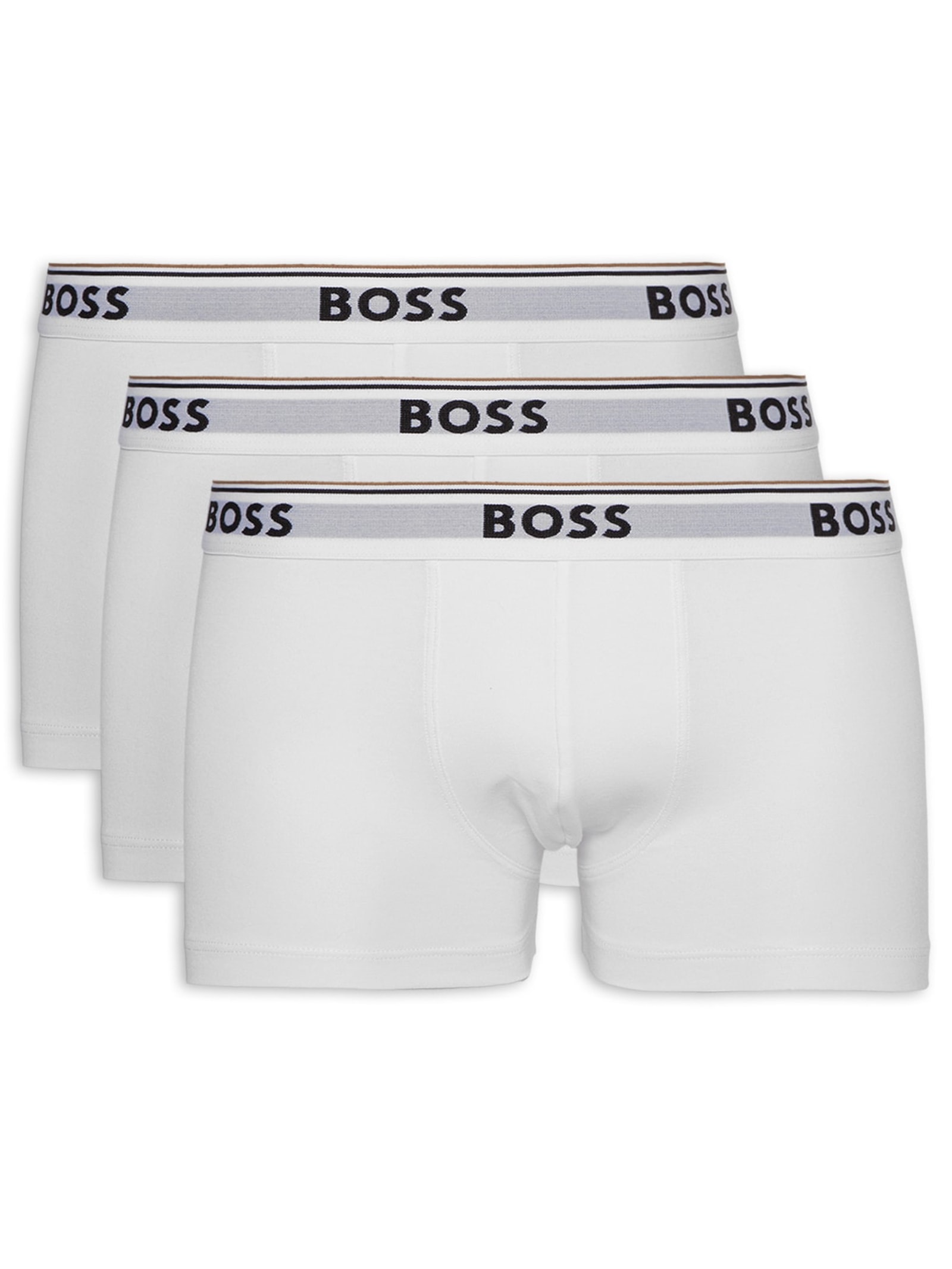 Kit De Cuecas Trunk Power 3 Peças Branco Boss