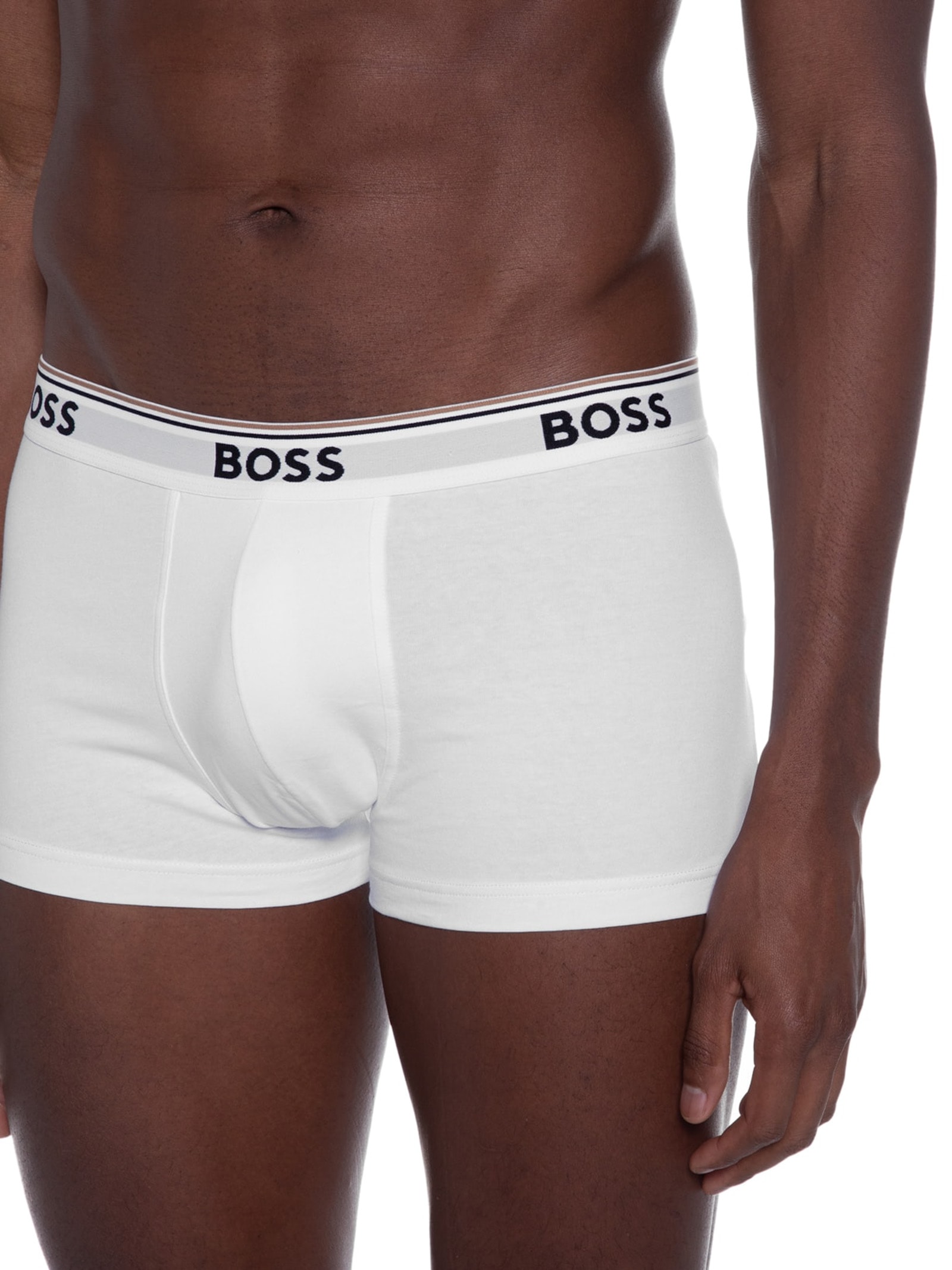 Kit De Cuecas Trunk Power 3 Peças Branco Boss