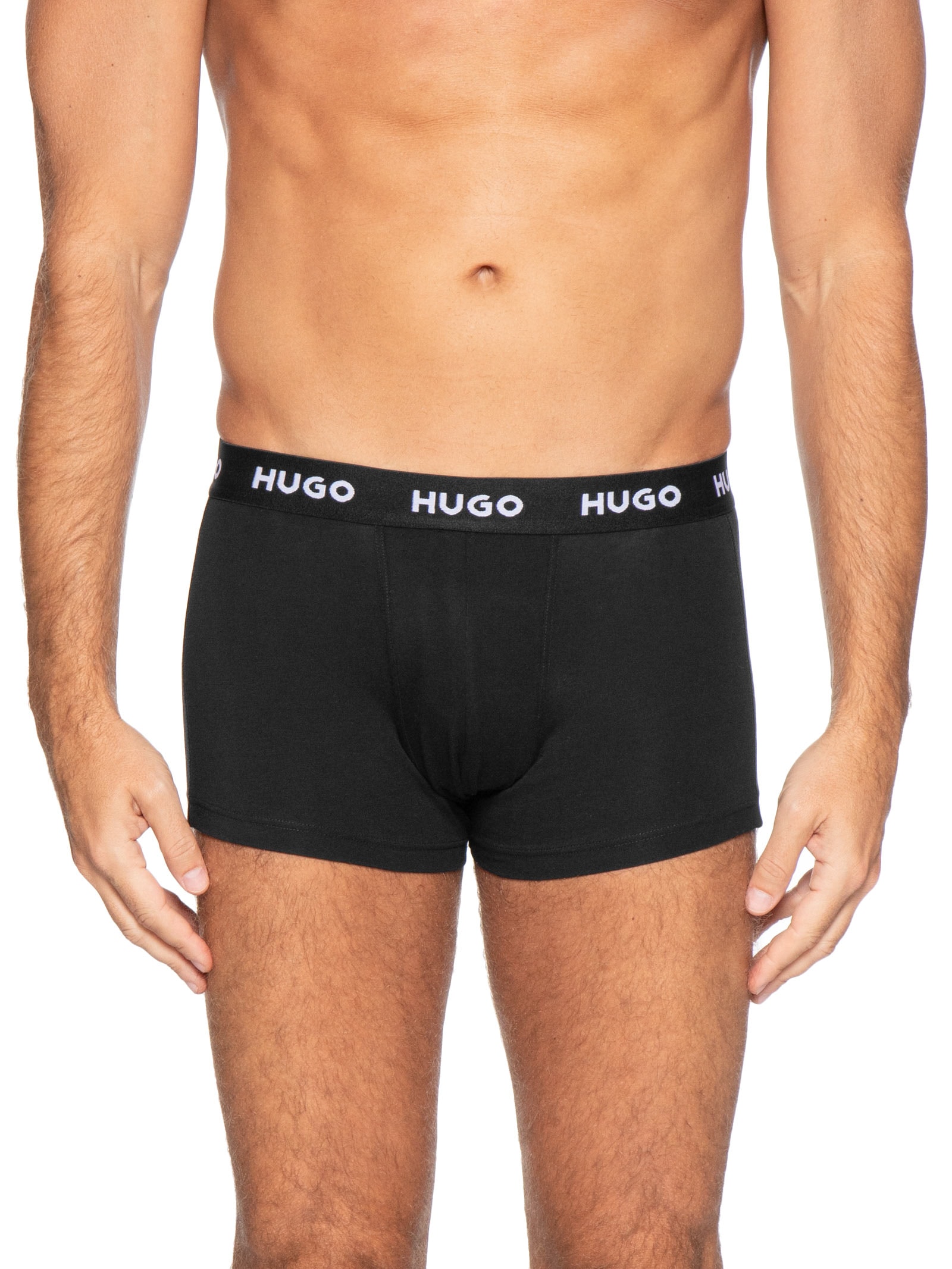 Kit De Cuecas Trunk Triplet Pack Cinza Hugo